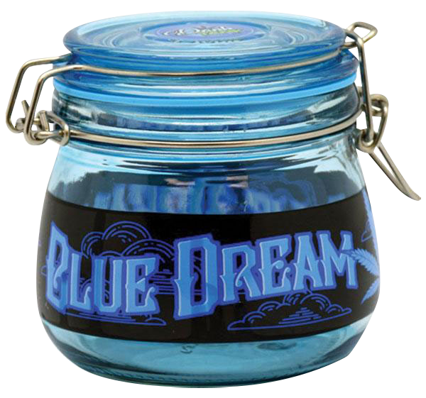 Blue Dream Herb Glass Jar - Keep Your Herbs Fresh!