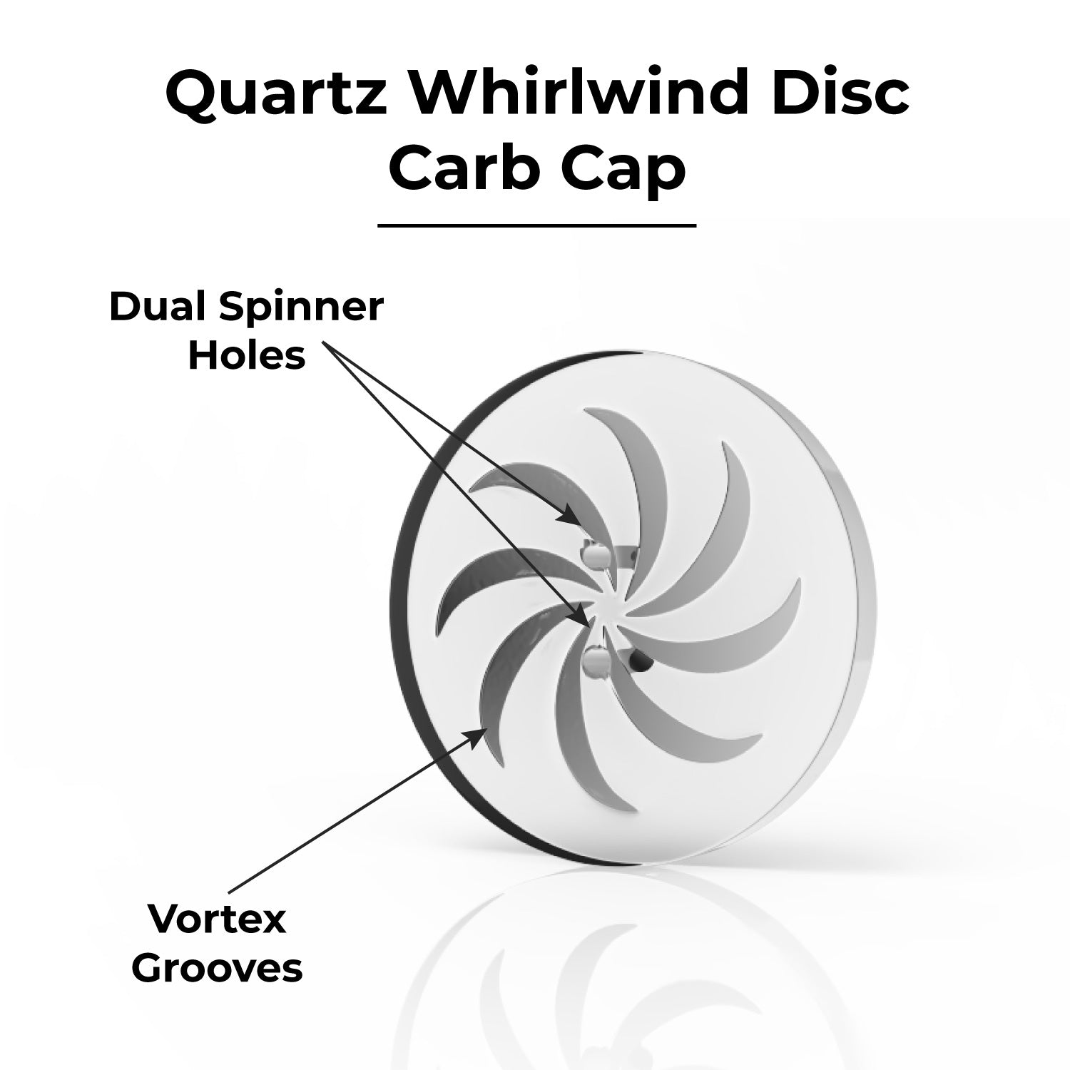 Honeybee Herb's Stunning Quartz Whirlwind Disc Carb Cap