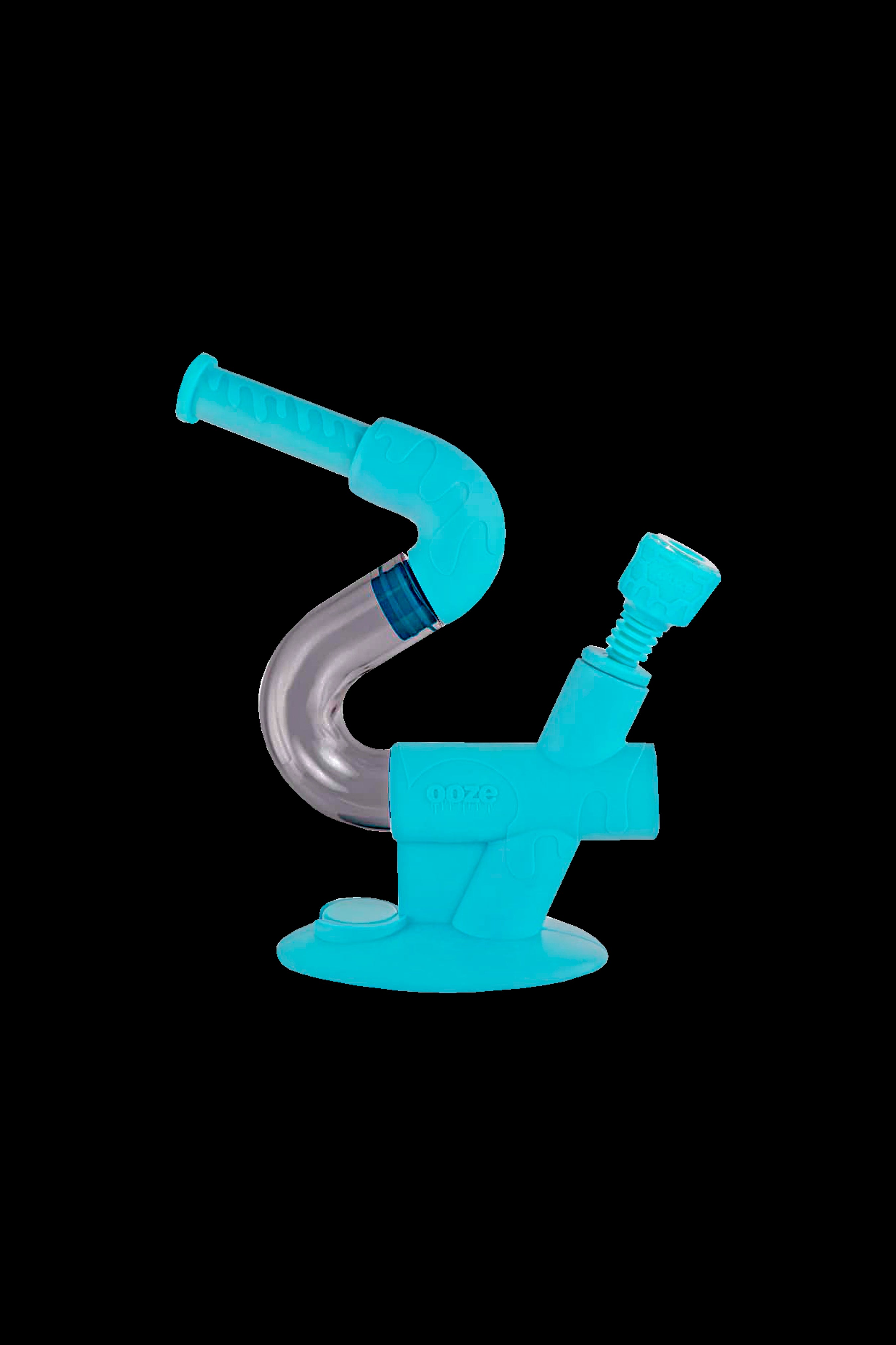 Ooze Swerve 4-in-1 Hybrid Silicone and Glass Water Pipe - The Ultimate Smoking Companion