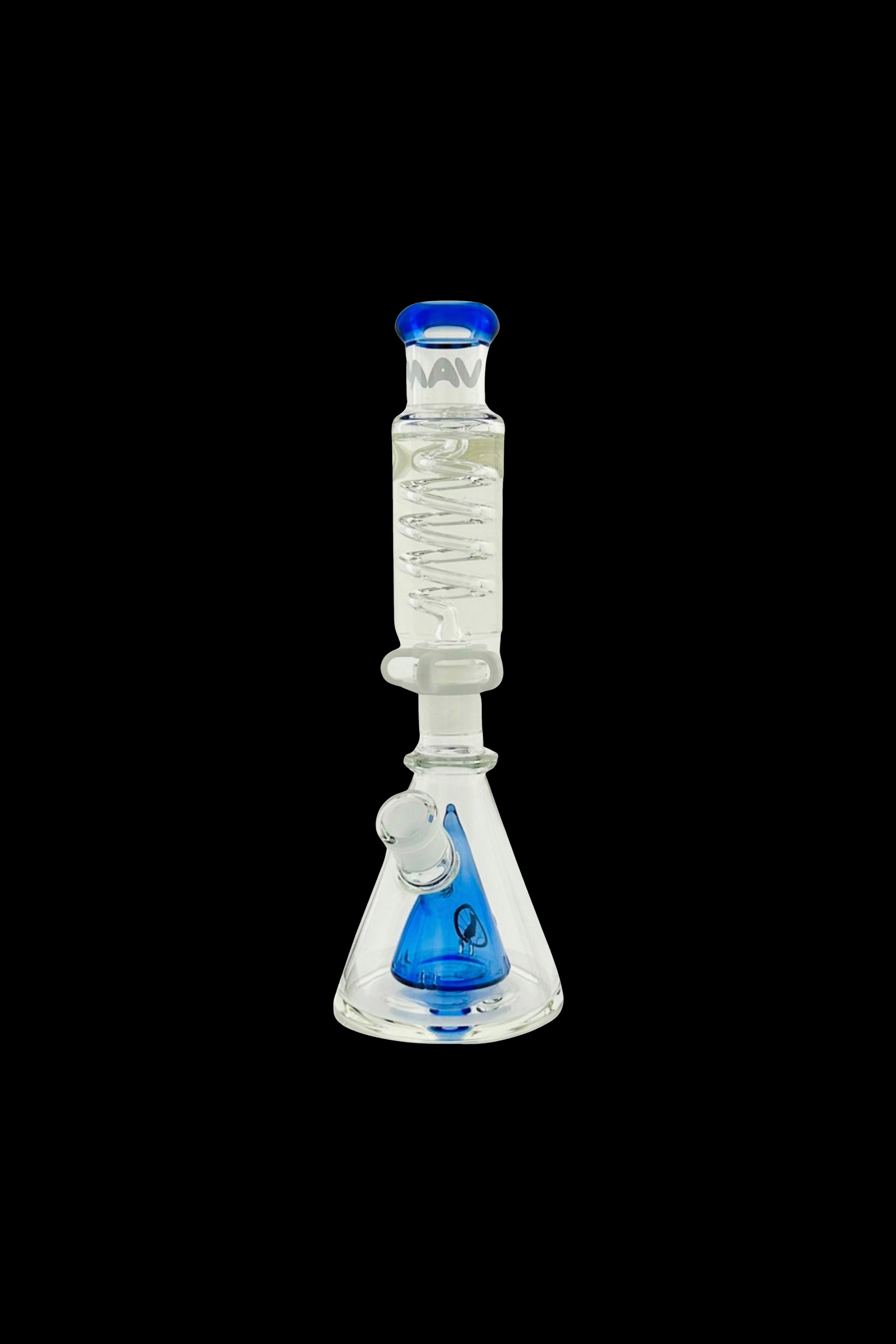 MAV Glass Mini Freezable Coil Slitted Pyramid Beaker: Elevate Your Smoking Experience