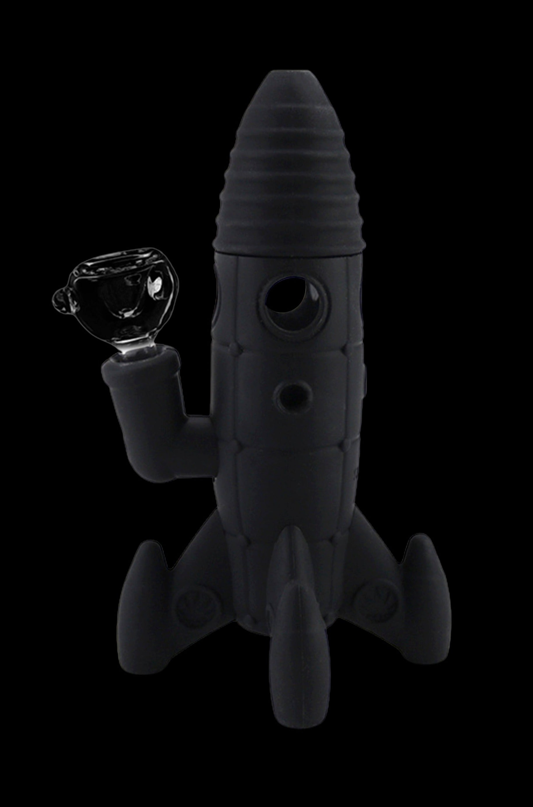 Cloud 8 Rocket Ship Silicone & Glass Water Pipe - Blast Off in Style!
