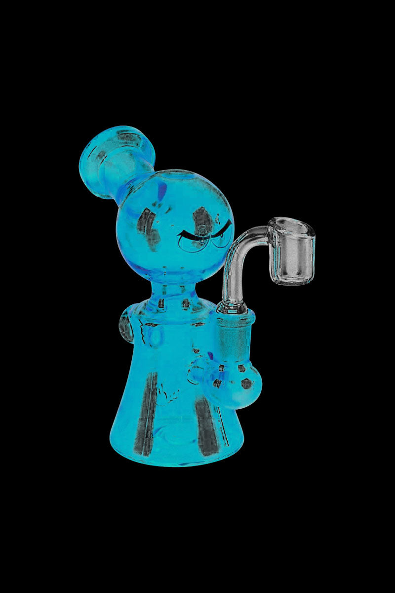Whimsical Glass Eyes Oil Rig Water Pipe