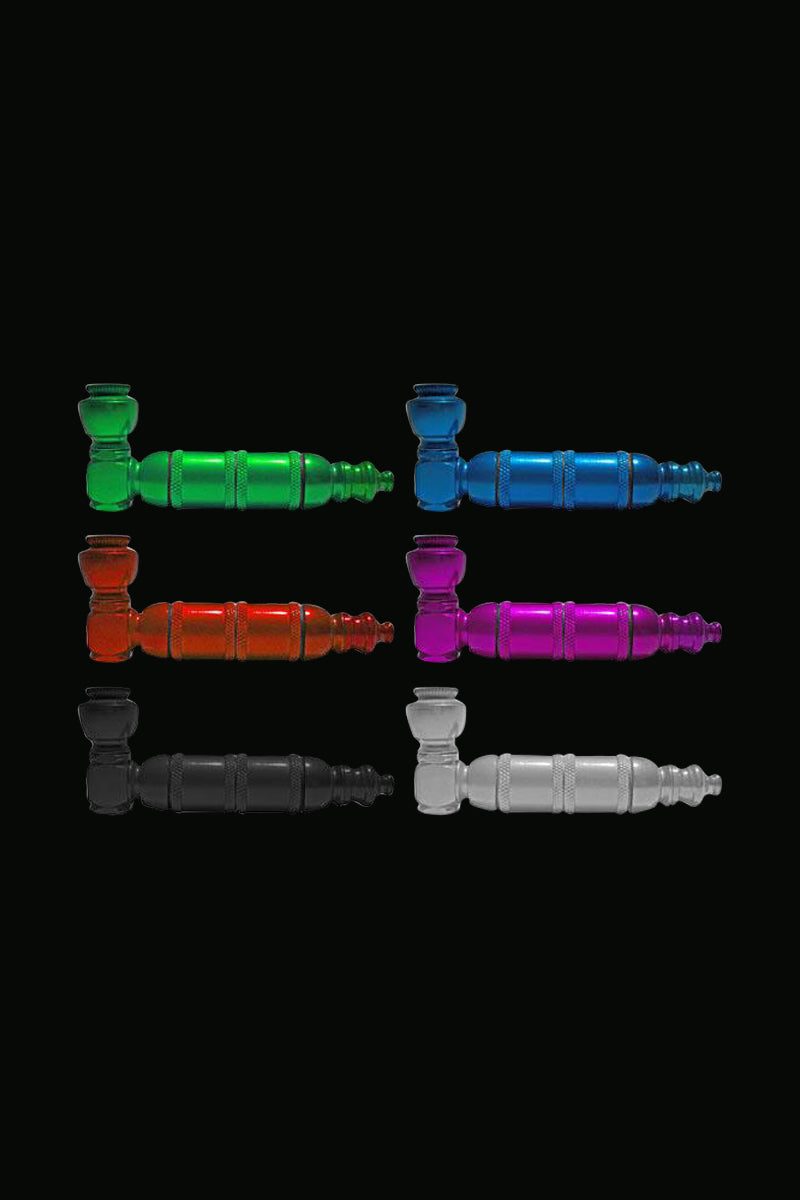 Ultra - Portable Anodized Aluminum Smoking Pipe with Lid