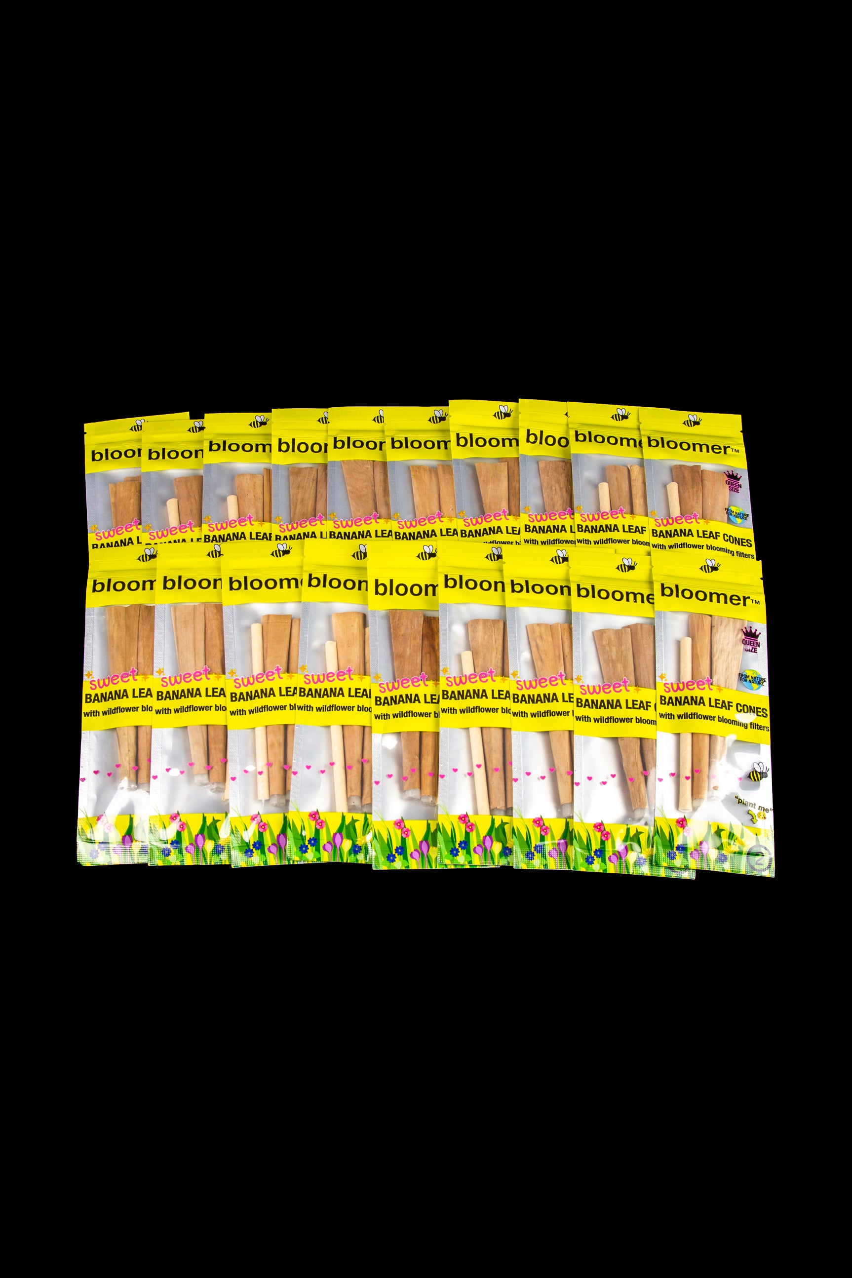 Bloomer Organic Sweet Banana Leaf Queen Cones - Save Bees with Wildflower Tips