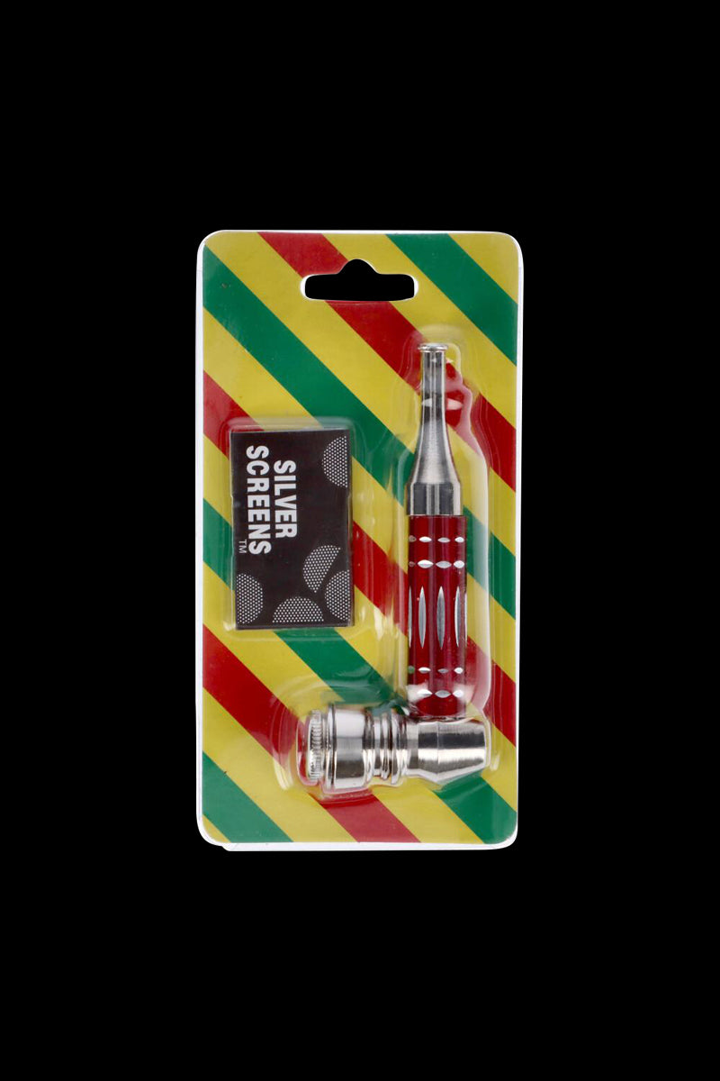 Gorgeous Colored Stem Metal Hand Pipe