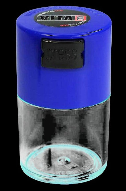 Vibrant VitaVac Clear Airtight Herb Storage Container