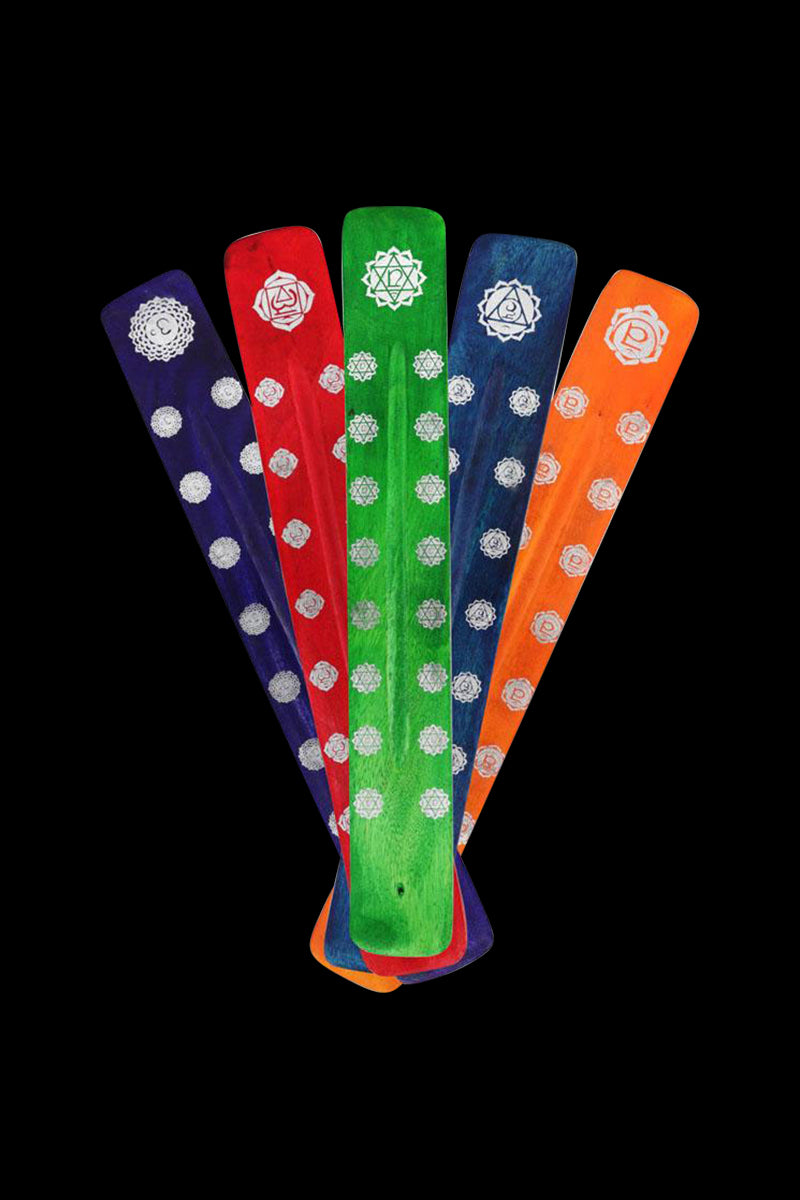 Chakra Colors 10-Inch Incense Holders - 7-Pack