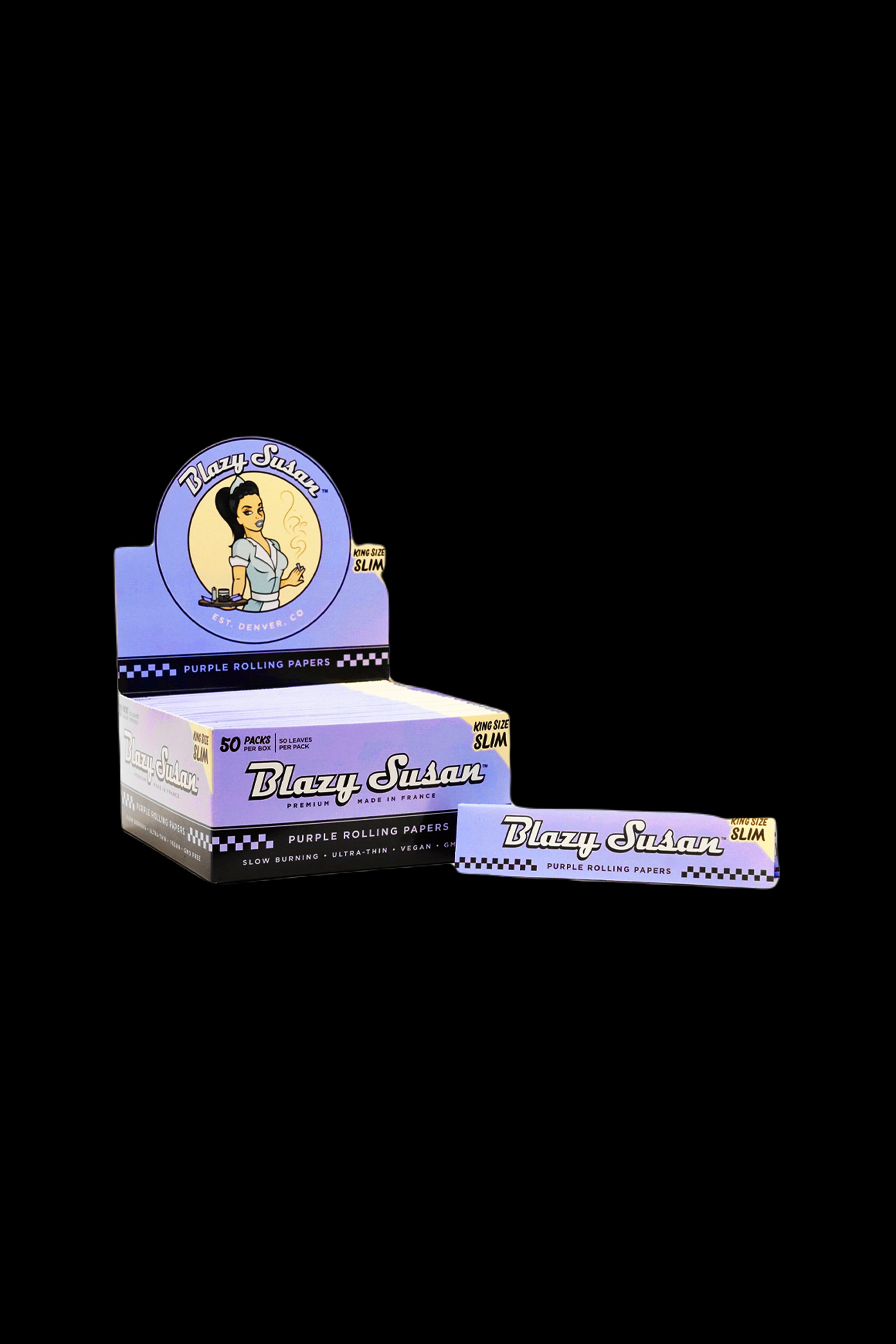 Blazy Susan's Irresistible Purple Rolling Papers and Kits