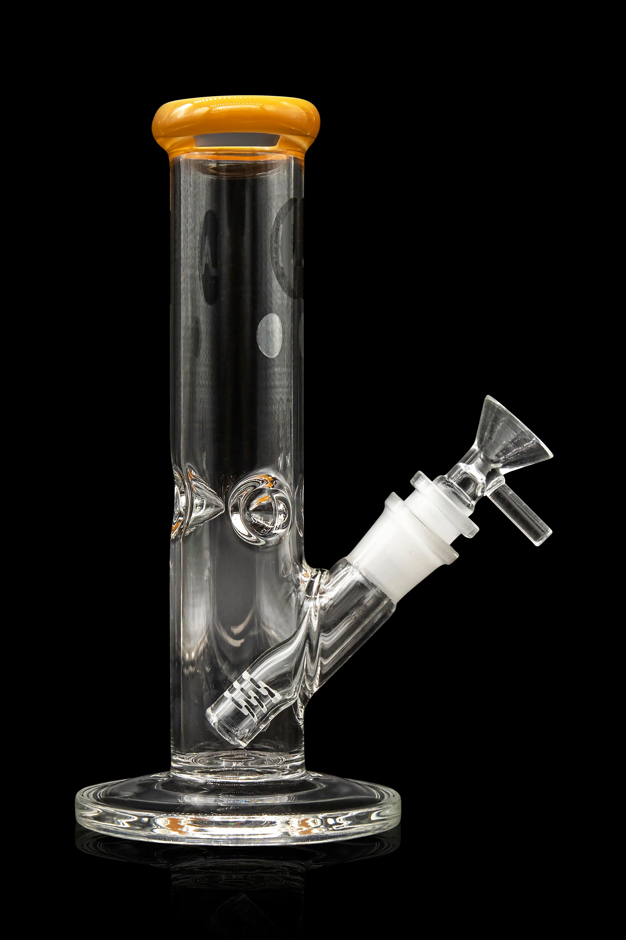 LA Pipes Borosilicate Glass Straight Tube Bong - A Timeless Classic