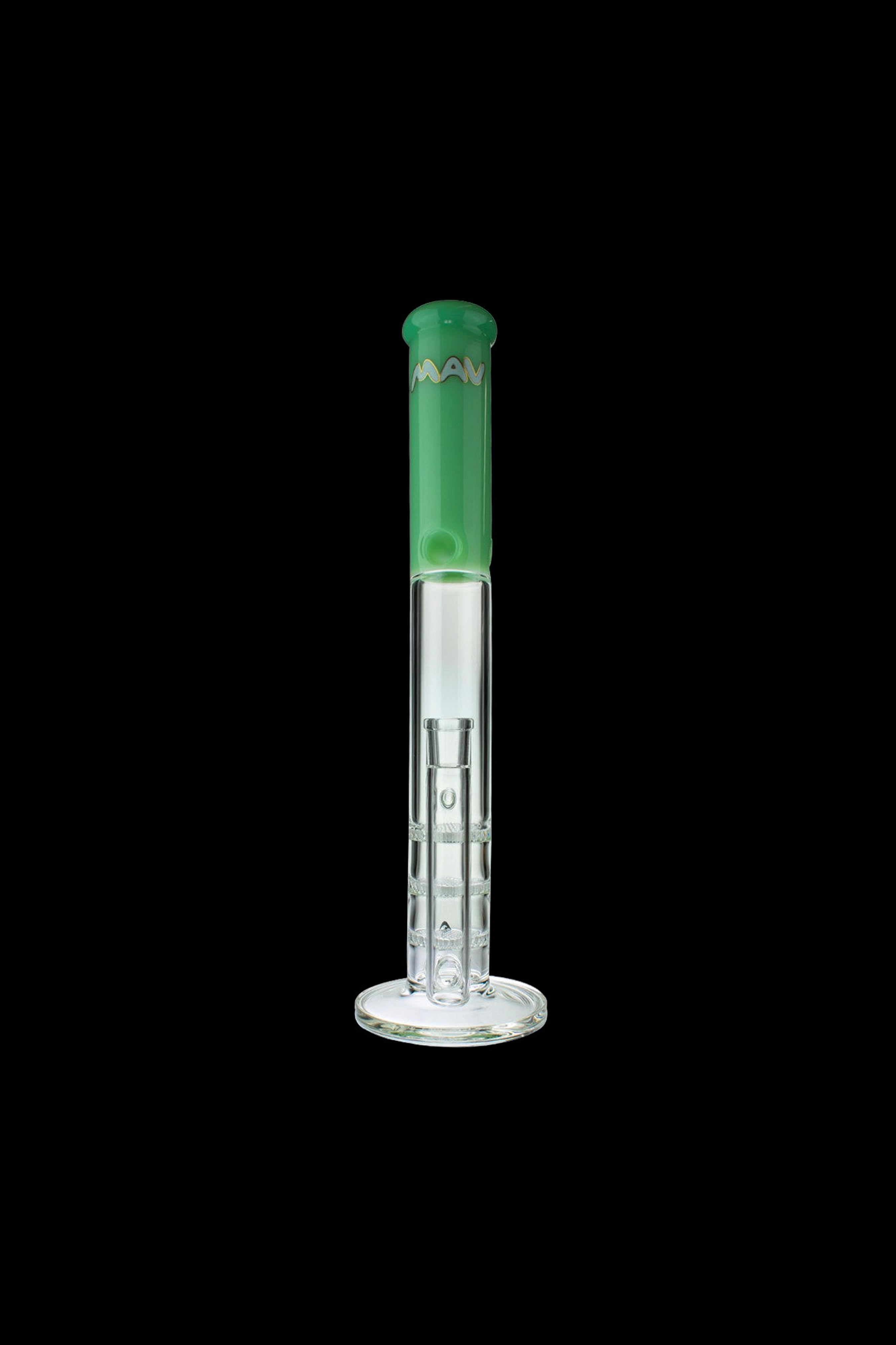 MAV Glass Triple Honeycomb Straight Tube Bong - The Ultimate Smoking Experience