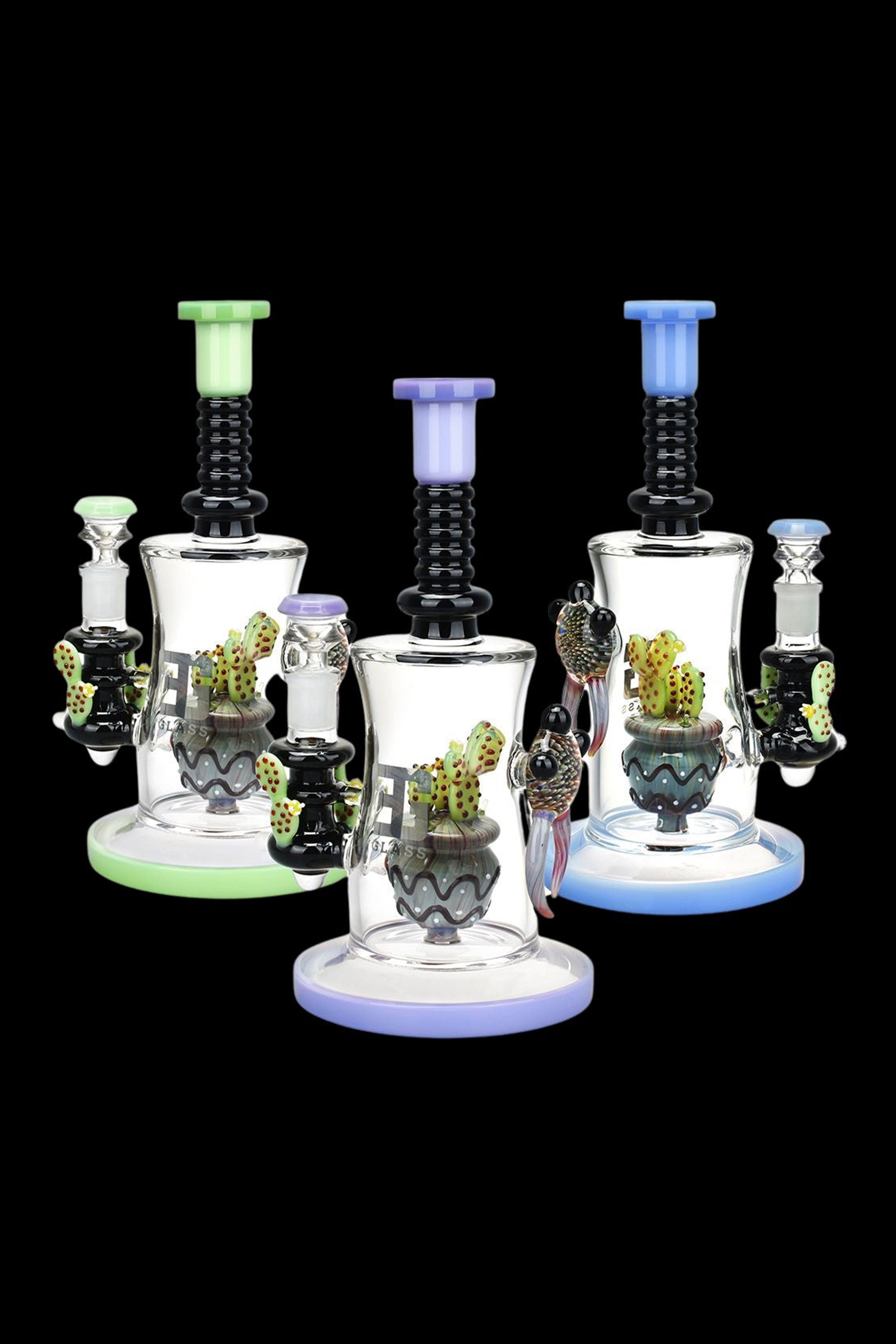 EG Glass Cactus Glass Water Pipe - A Stunning Novelty Piece