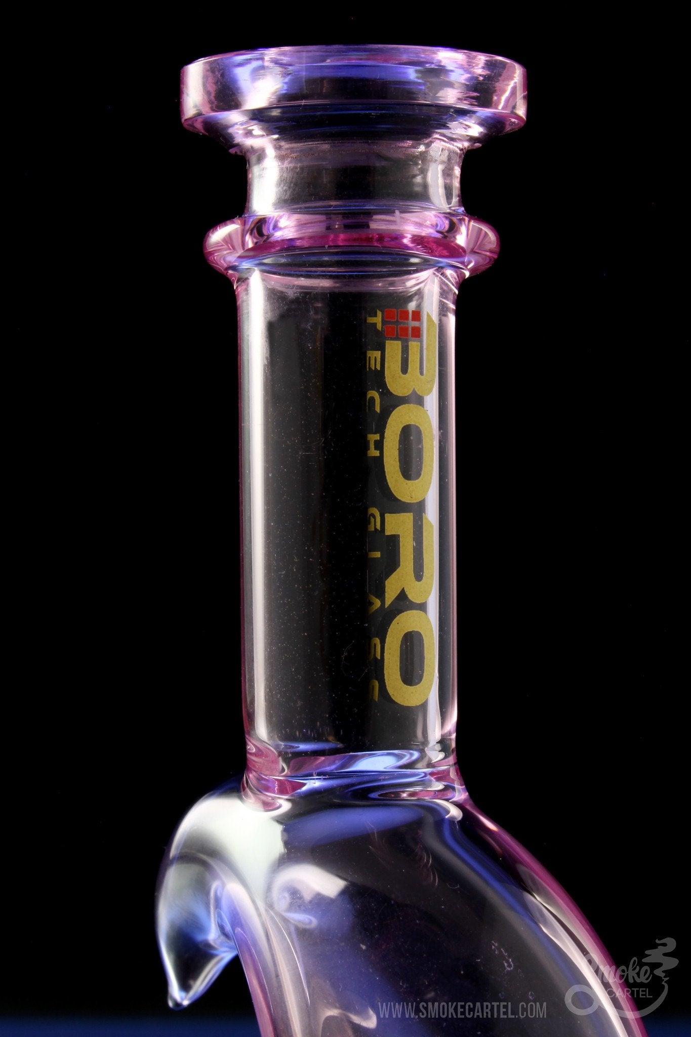 BoroTech Glass Mani Crescent Mini Rig - Perfect for On-the-Go!