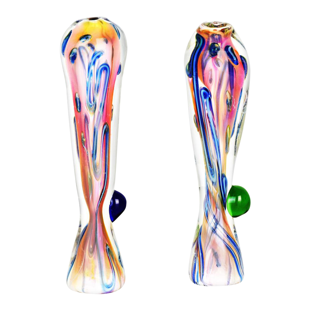 Exquisite Fumed Tropical Sunset Glass Taster - Your Ultimate Smoking Companion