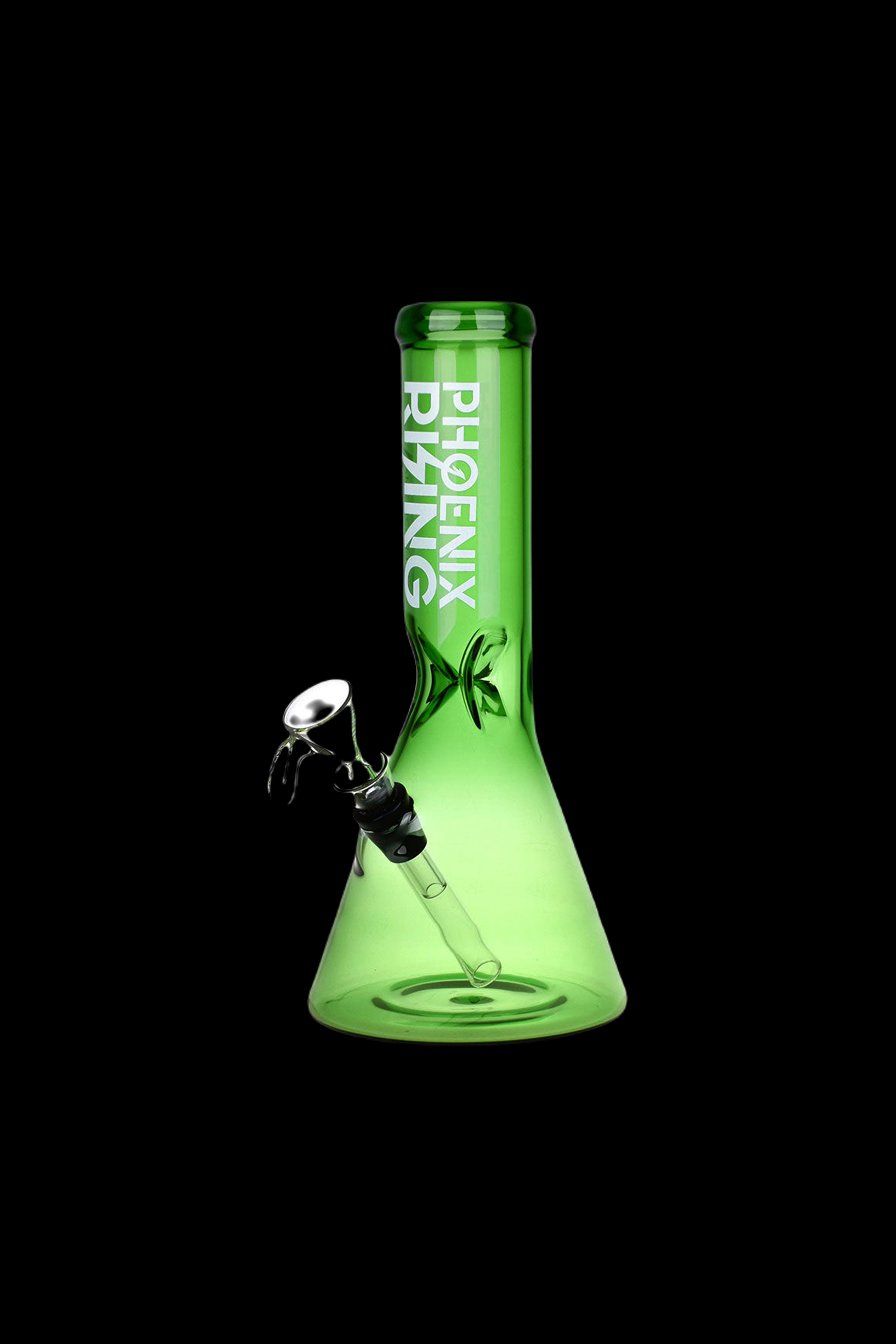 Phoenix Rising Full Color Glass Beaker Water Pipe - A Stunning Smoking Companion