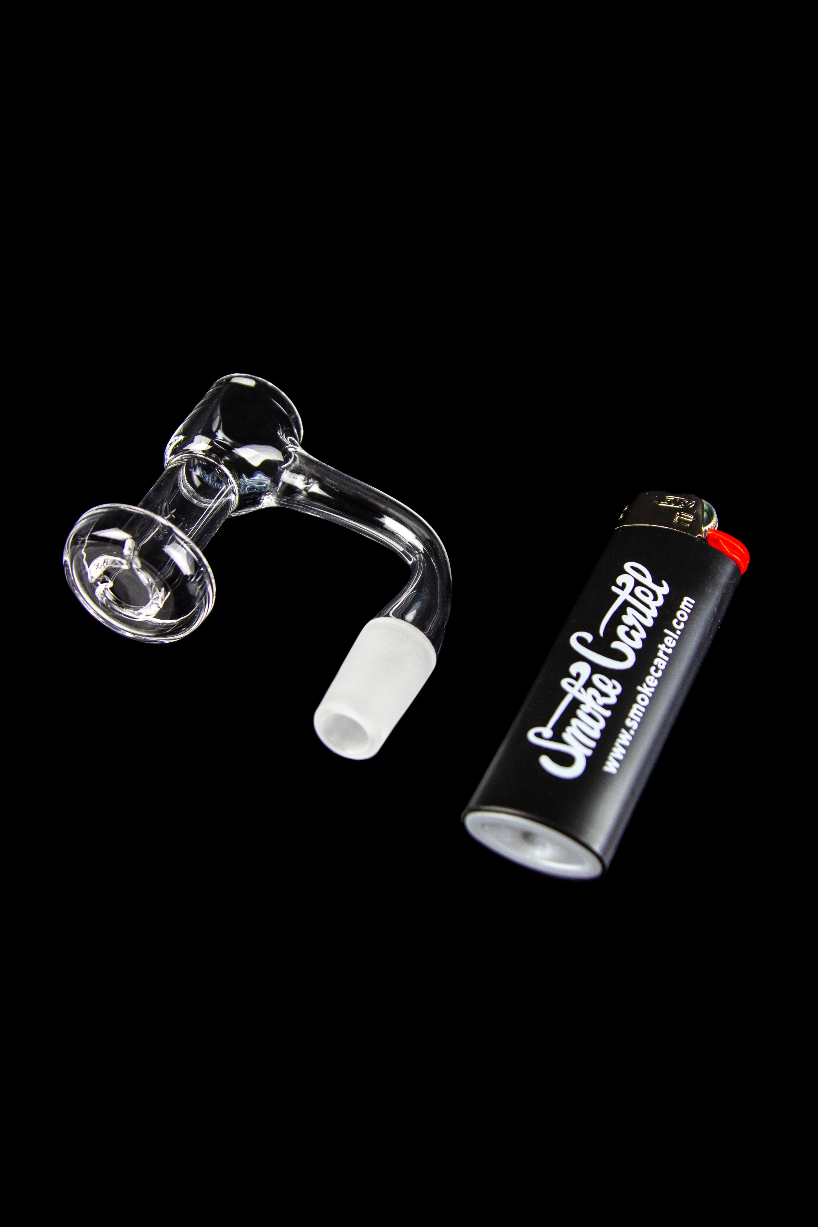 Honeybee Herb's Stunning Black Line Honeysuckle Bevel Quartz Banger