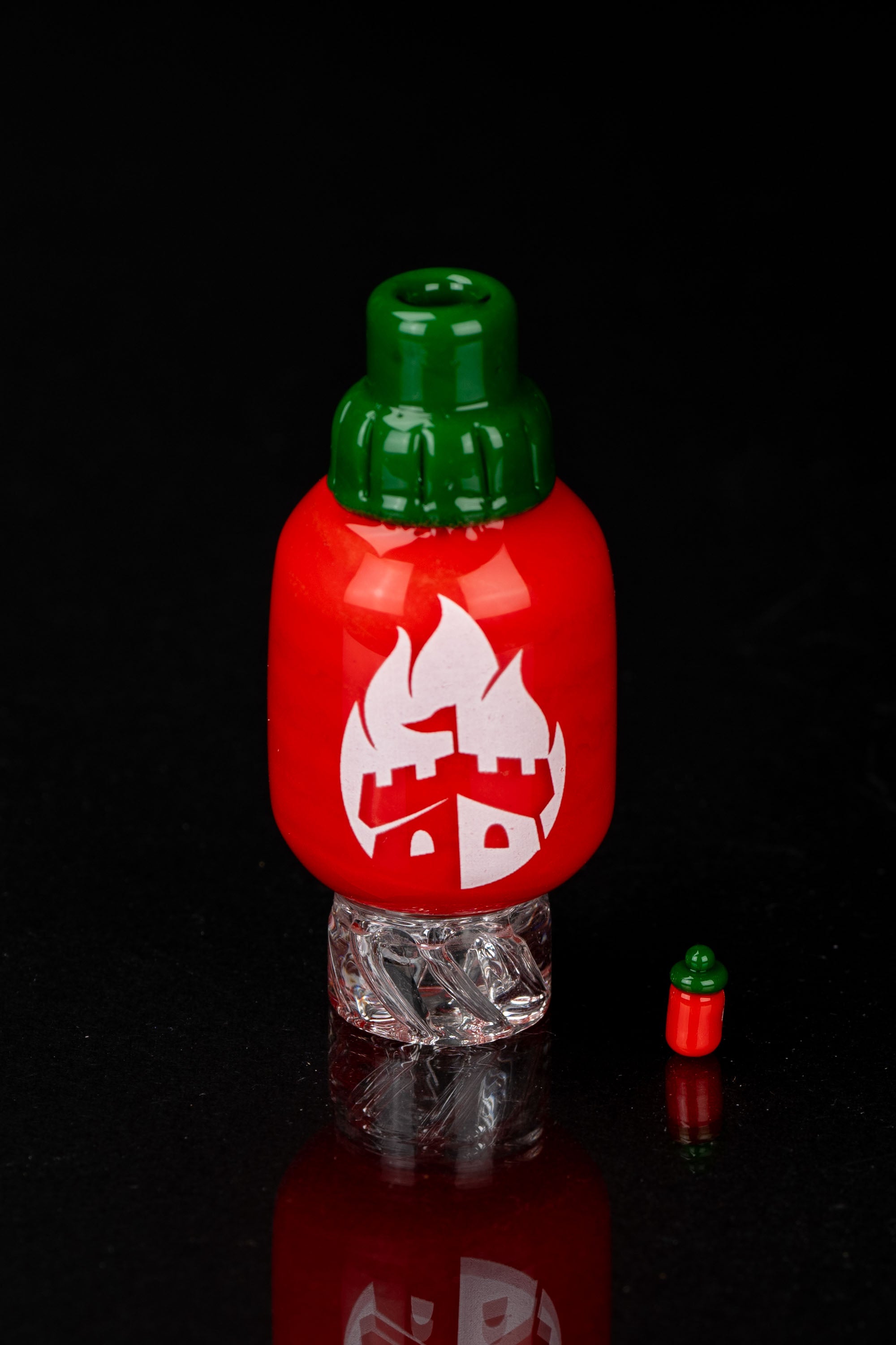 Empire Glassworks Sriracha Spinner Carb Cap - Spice Up Your Dabbing!