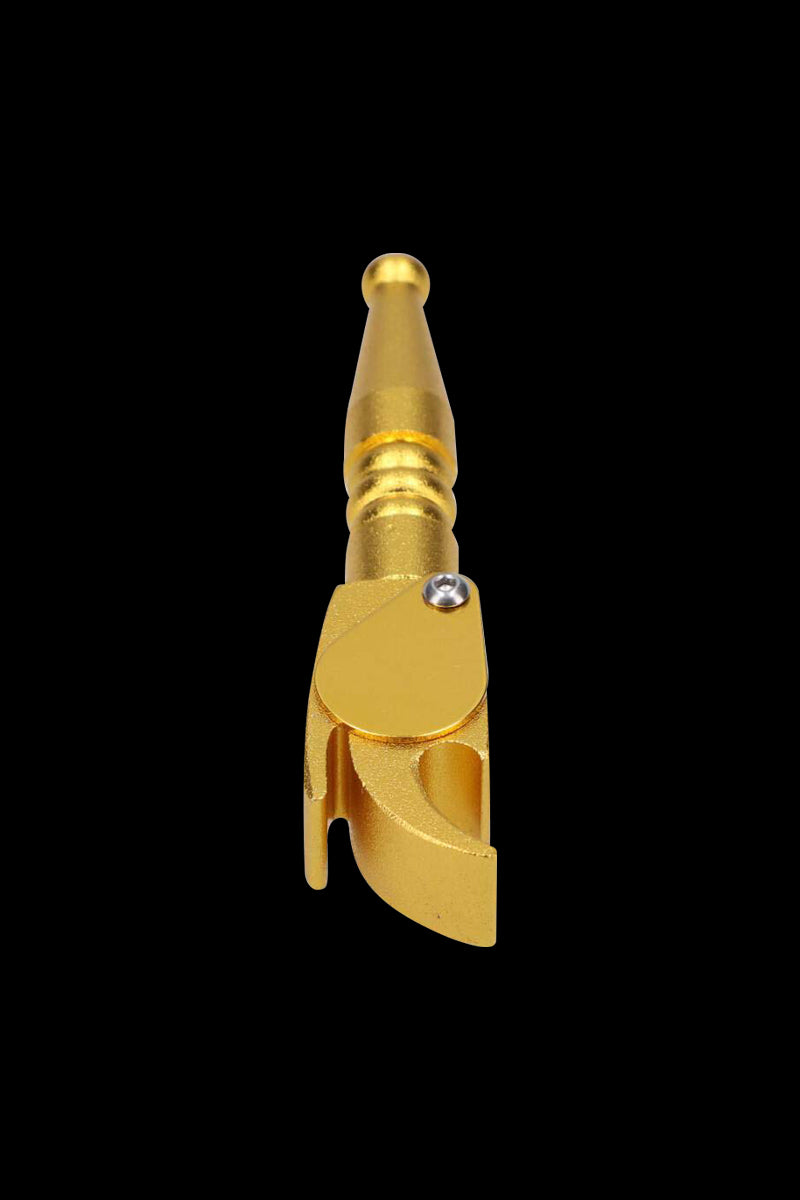 Incredible Metal Hand Pipe with Swivel Lid and Bottle Opener