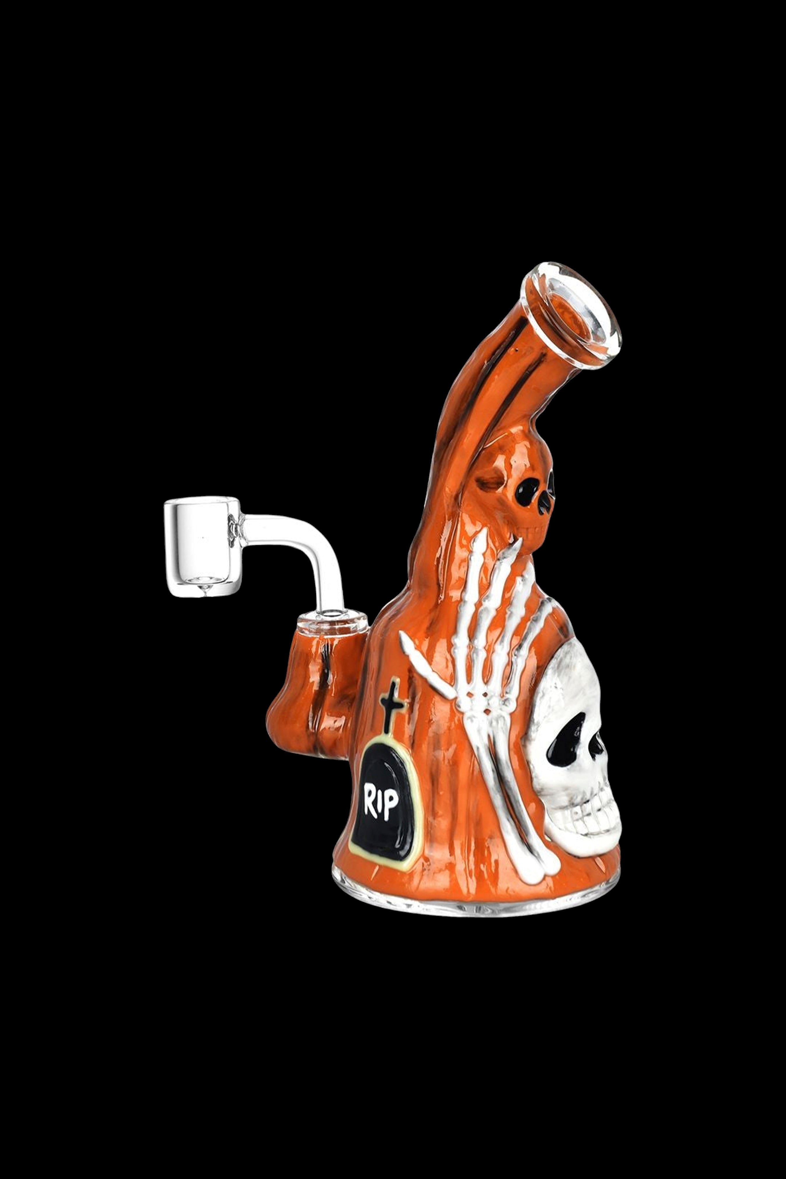 Spooky Haunted Gourd Glass Dab Rig - Glow in the Dark!