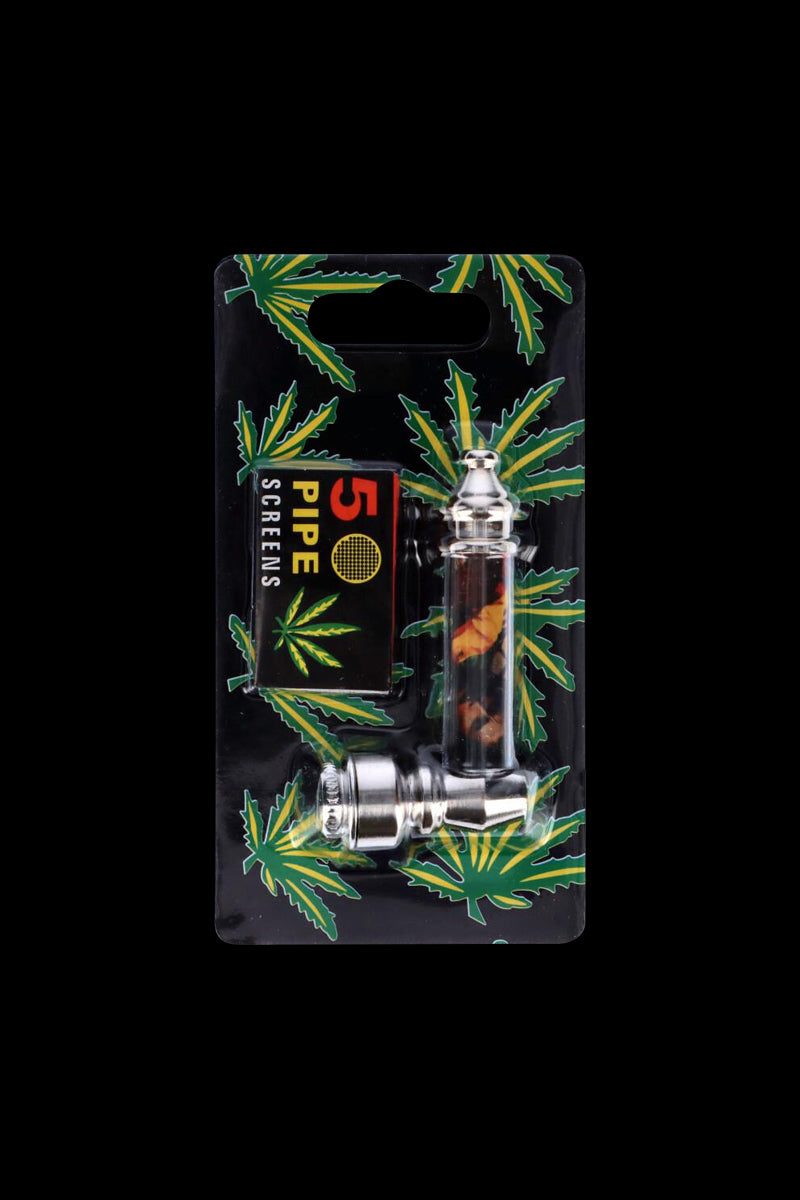Indestructible Rasta-Themed Metal Hand Pipe