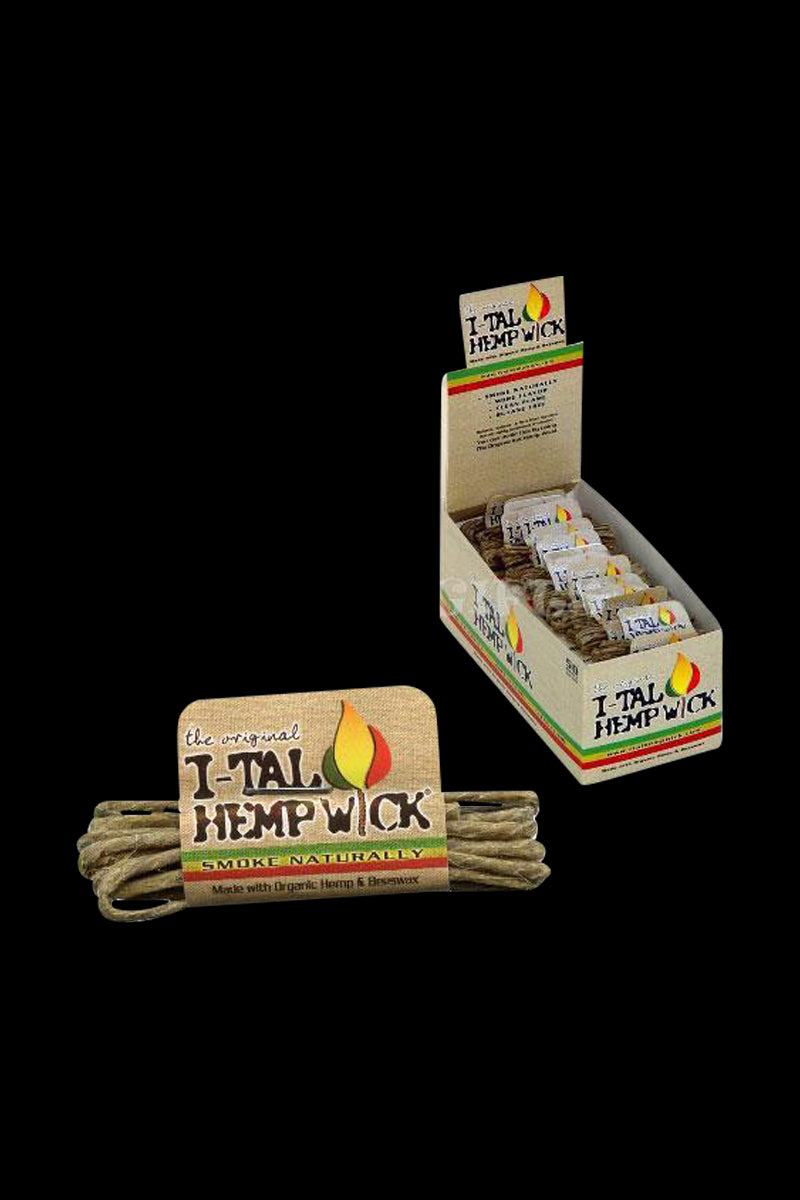 I-Tal Small Hemp Wick - 50 Pack Bulk Bundle