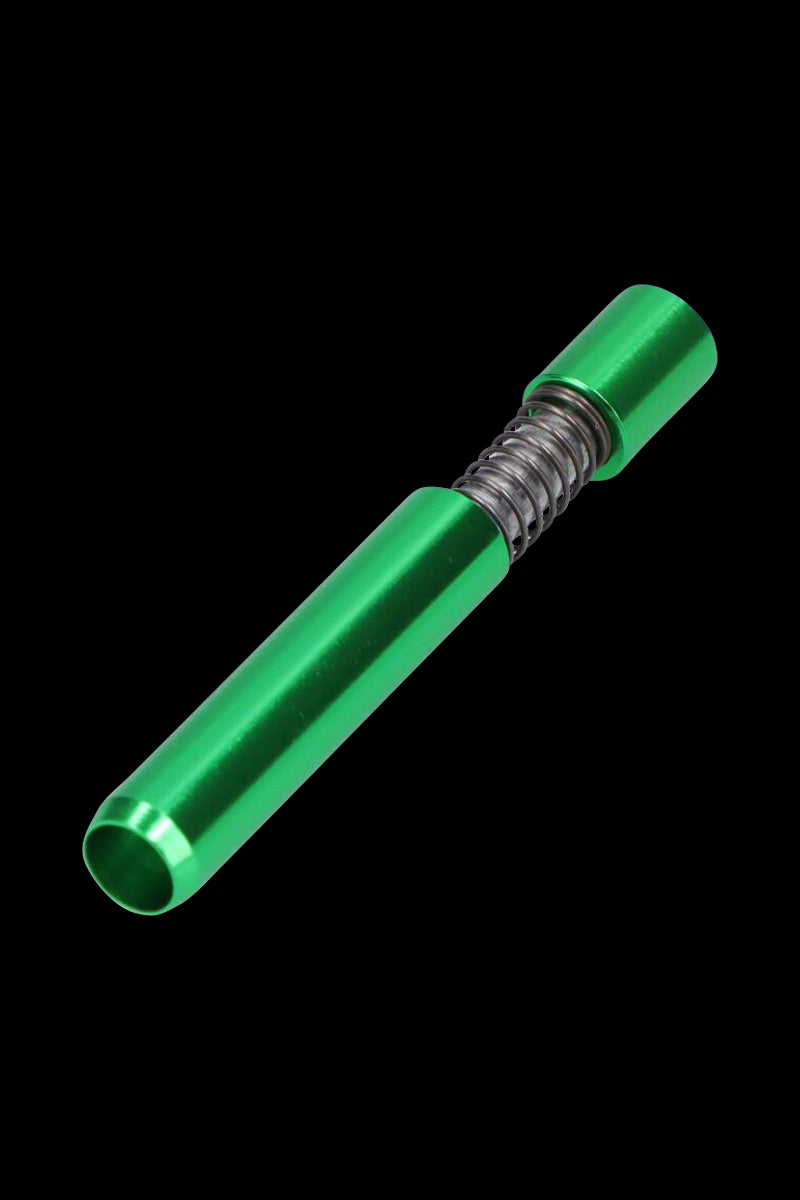 Awesome Metal Spring-Loaded One Hitter Pipe