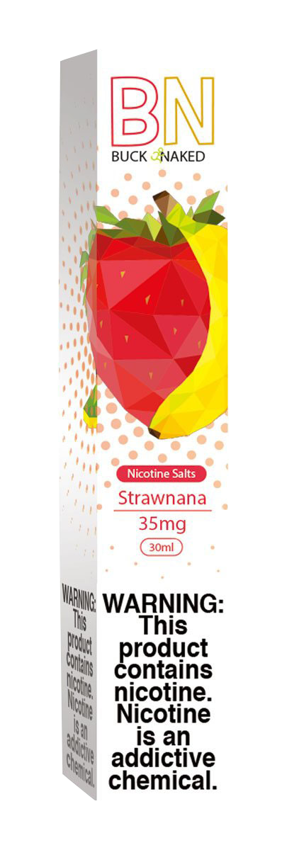 Buck Naked Strawnana Nic Salt E-Liquid - Irresistible Blend
