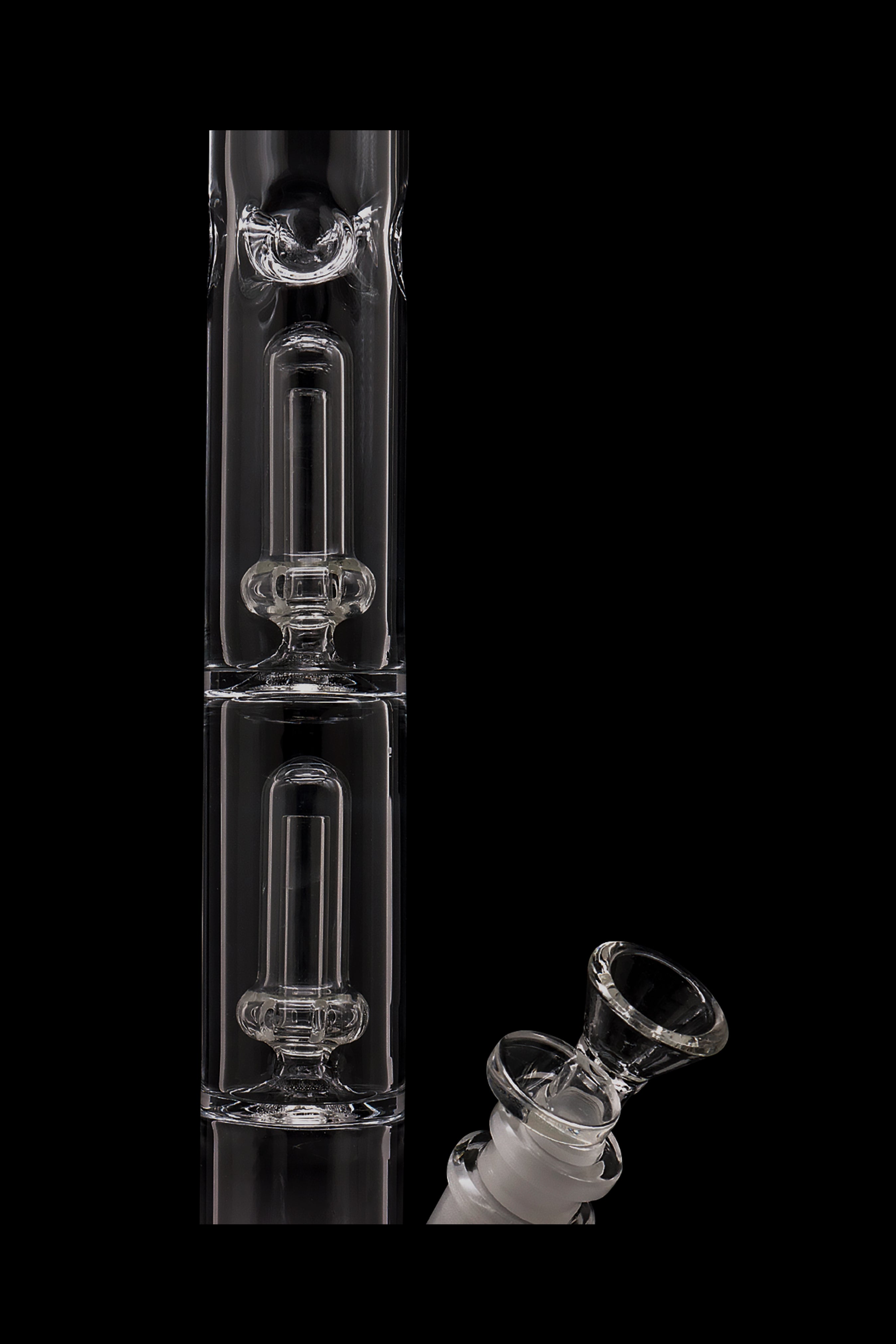 LA Pipes Classic Straight Single or Double Showerhead Perc - The Ultimate Smoking Experience