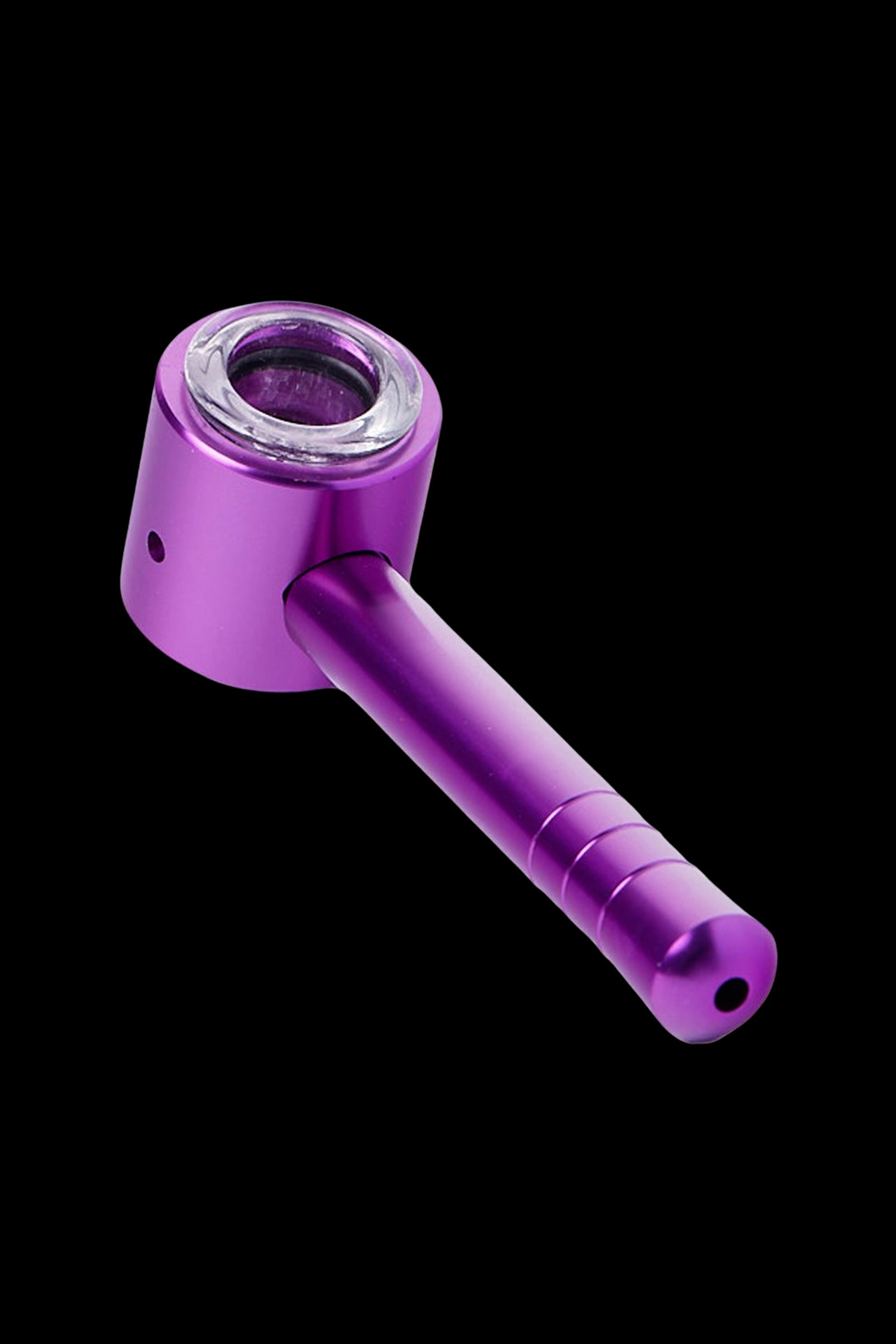 Cheech Glass Metal Pipe with Stylish Glass Bowl