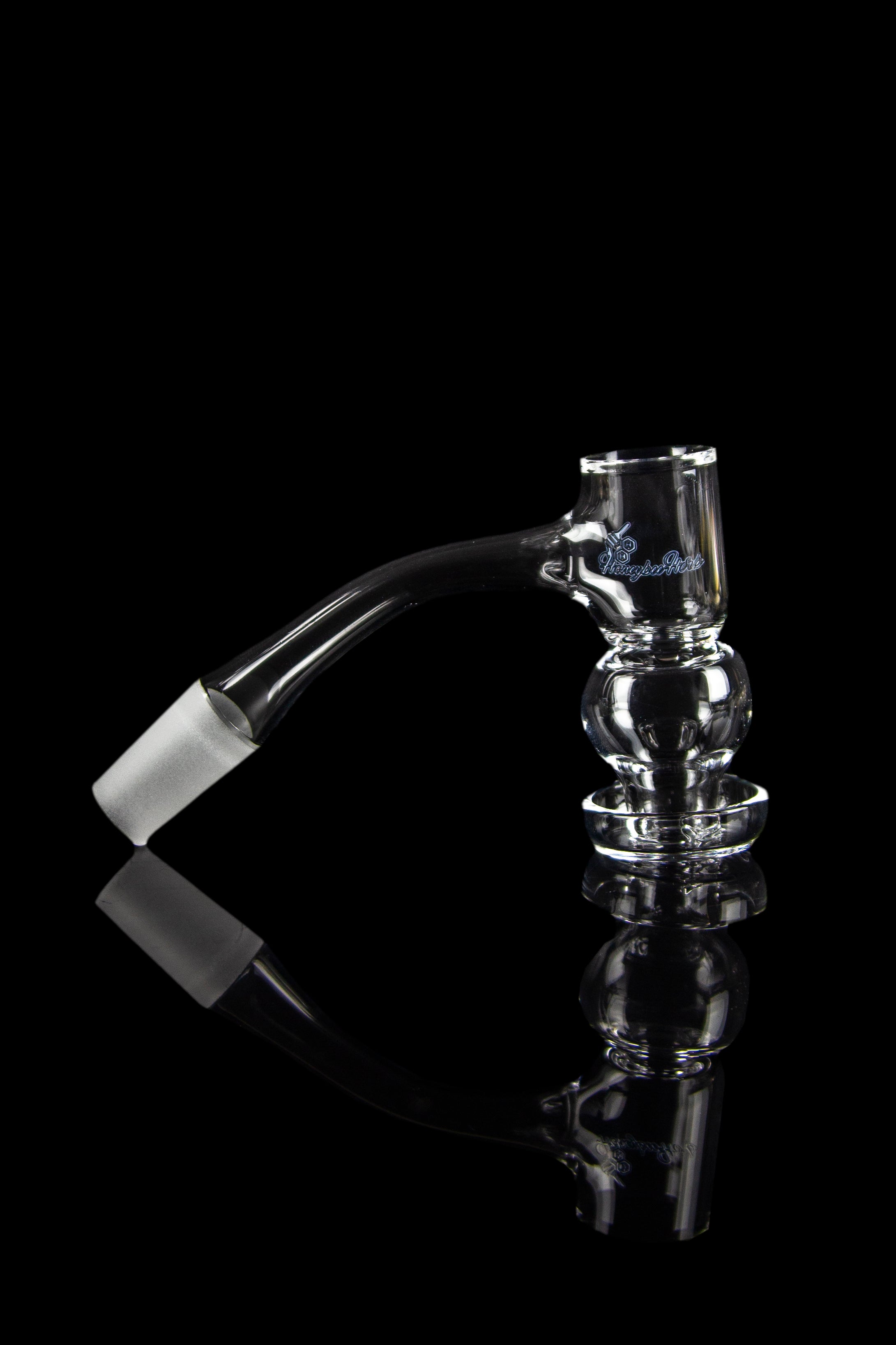 Honeybee Herb's Stunning Black - Line Honeysuckle Bubble Quartz Banger