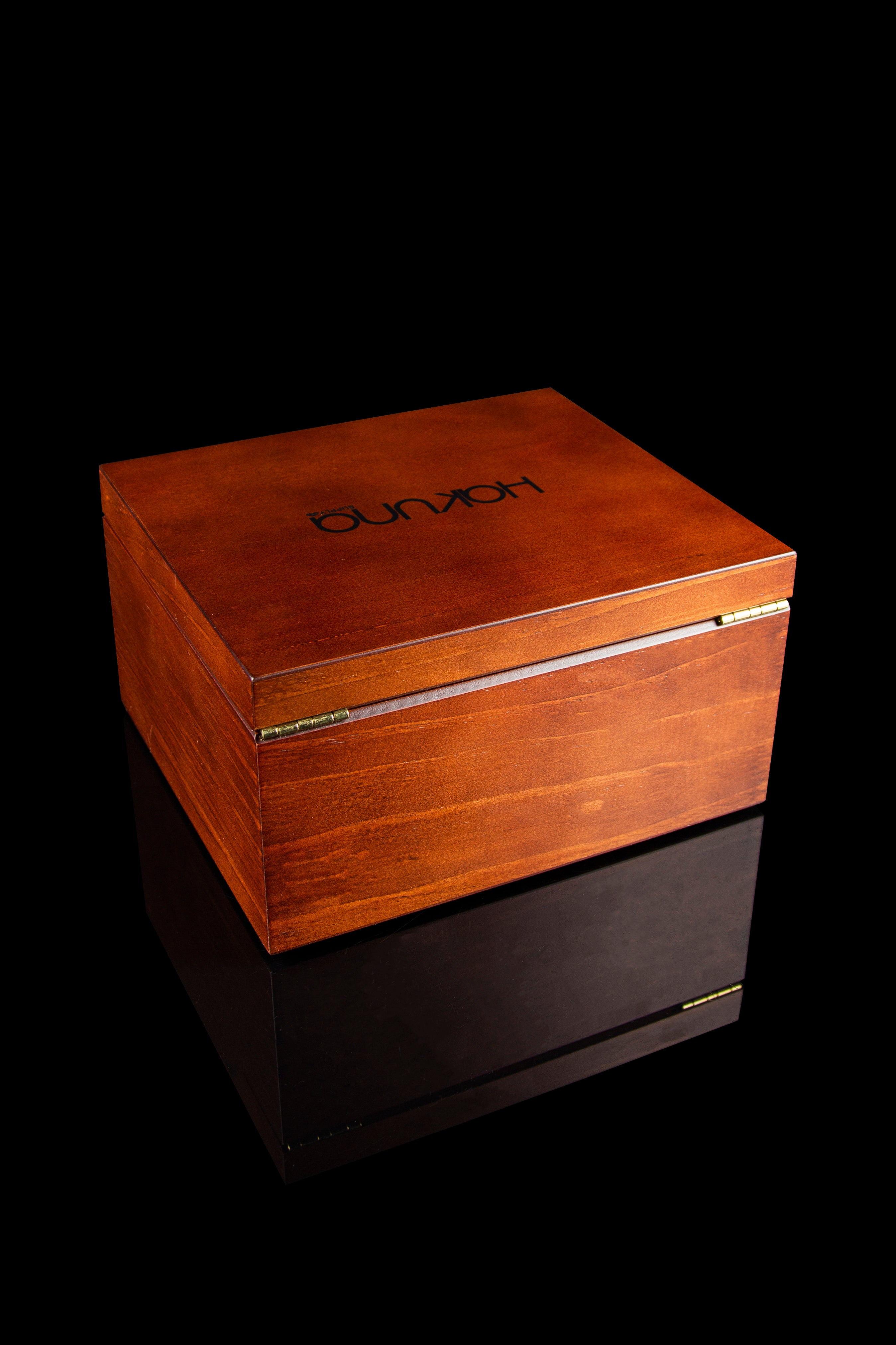 Hakuna Supply's Stunning Signature Series Mahogany Lock Box - Secure Your Essentials Now!
