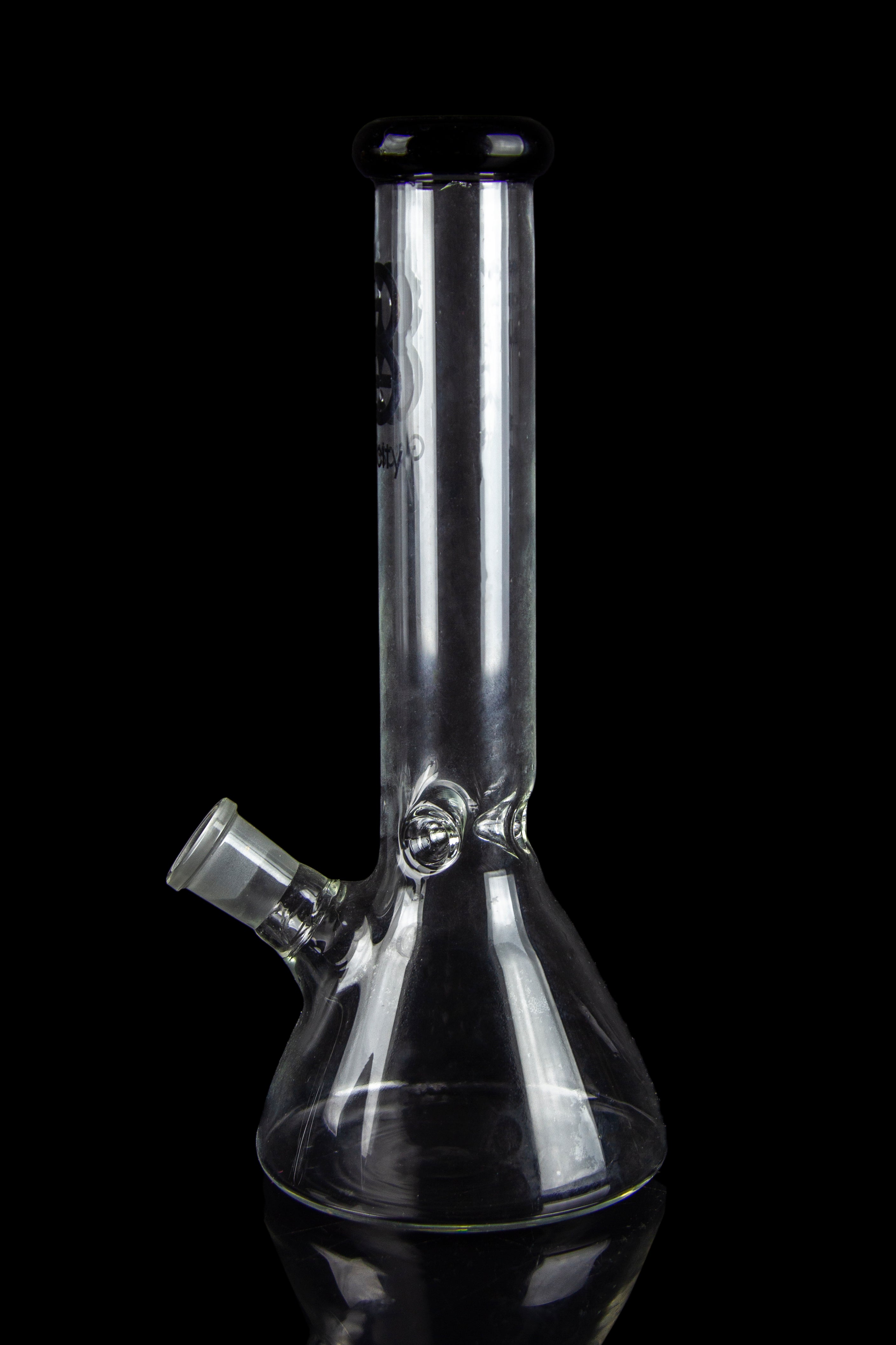 Glasscity Beaker Ice Bong - Sleek Black Edition