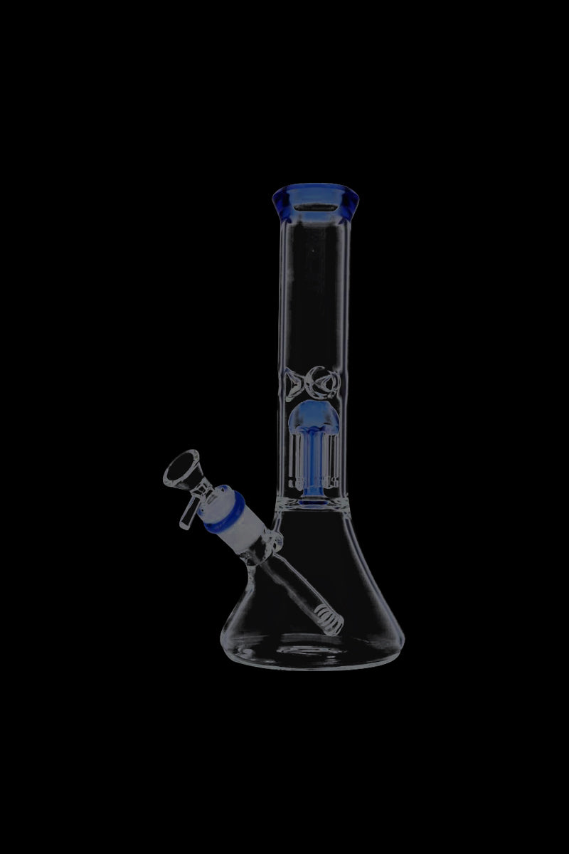 Stunning 12-Inch Beaker Base Ice Bong with 4-Arm Tree Perc