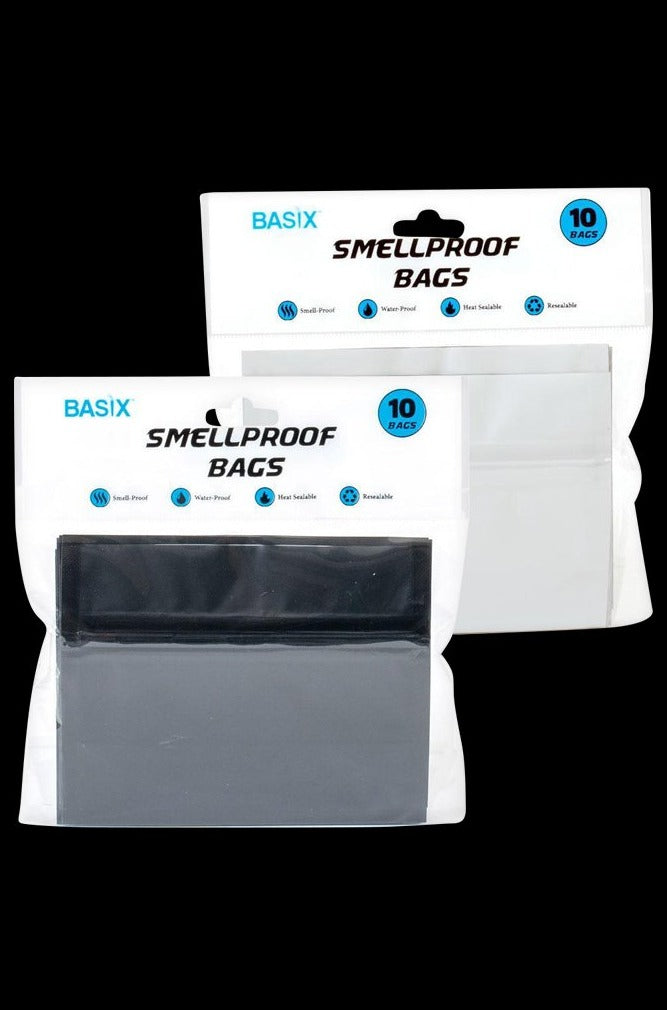 Basix Premium Resealable Smell - Proof Bags - 12 Pack! Get Yours Now!