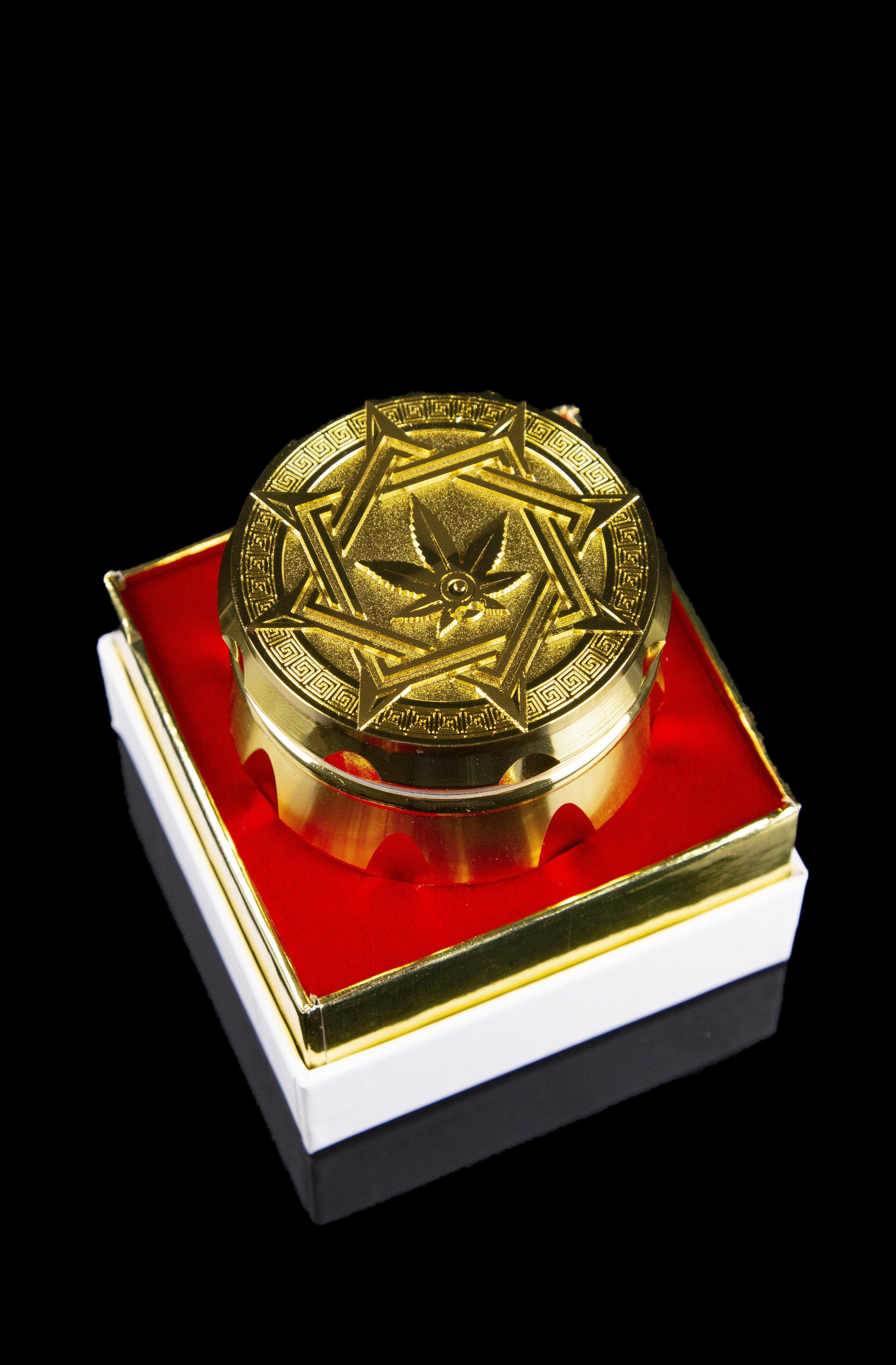 Mr. Ganja's Luxurious Gold 4-Piece Herb Grinder
