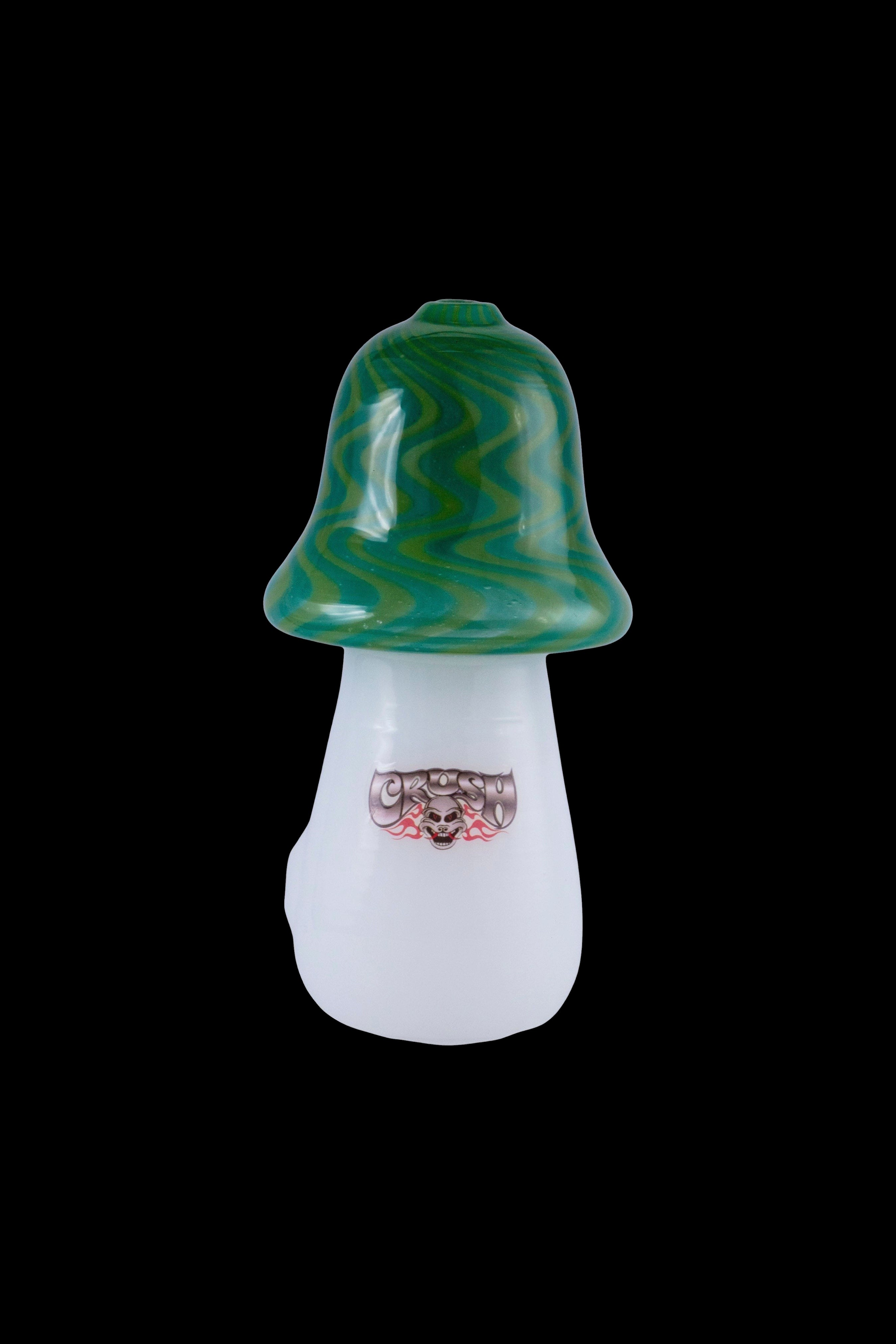 Crush Headdy Topper: Colorful Dragon Badge Mushroom Hand Pipe - Stand Out Now!