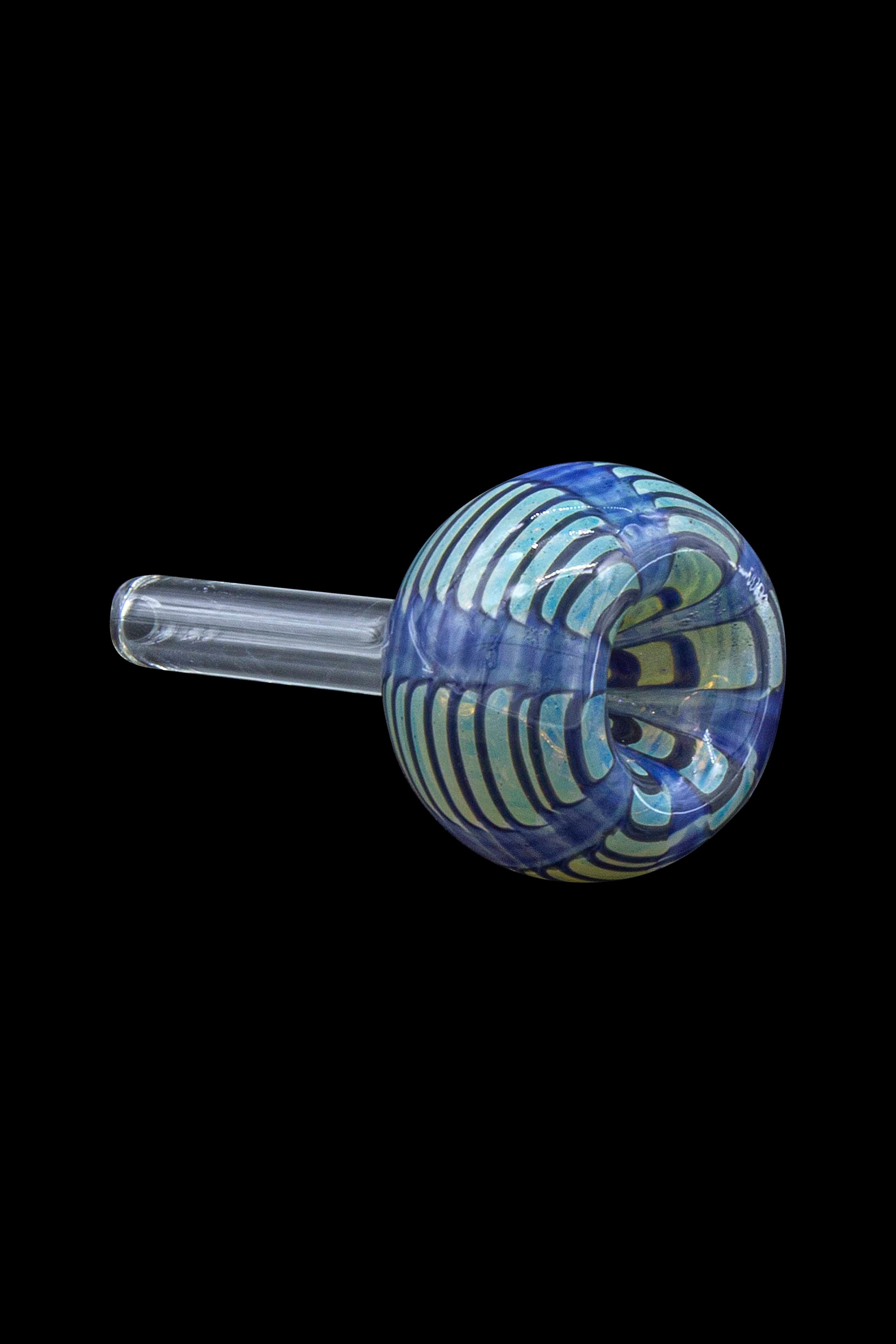 LA Pipes Colorful Raked Bubble Pull - Stem Slide Bowl - A Stunning Addition!