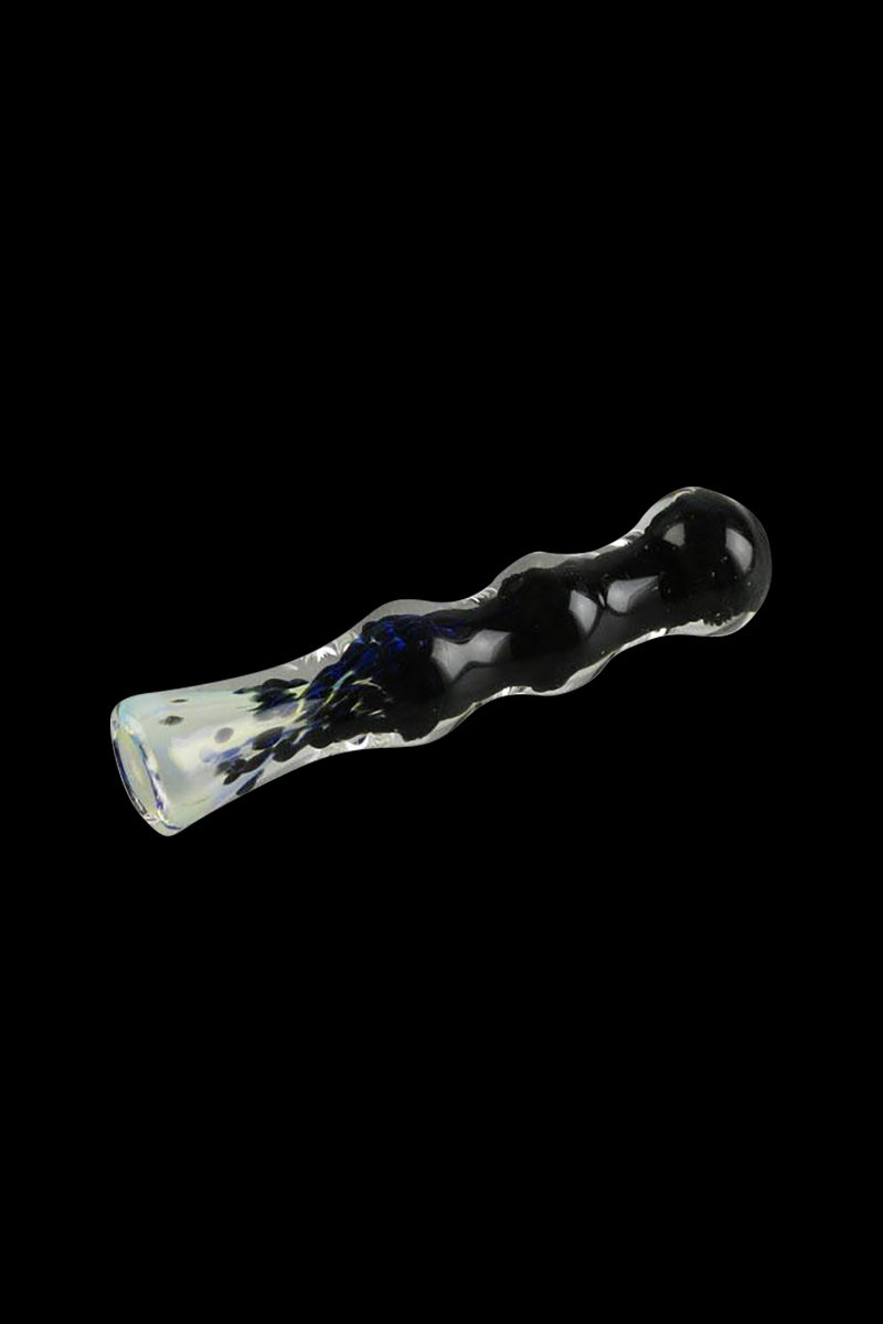 Fritted Fumed Taster Glass Chillum - The Ultimate Flavor Pipe
