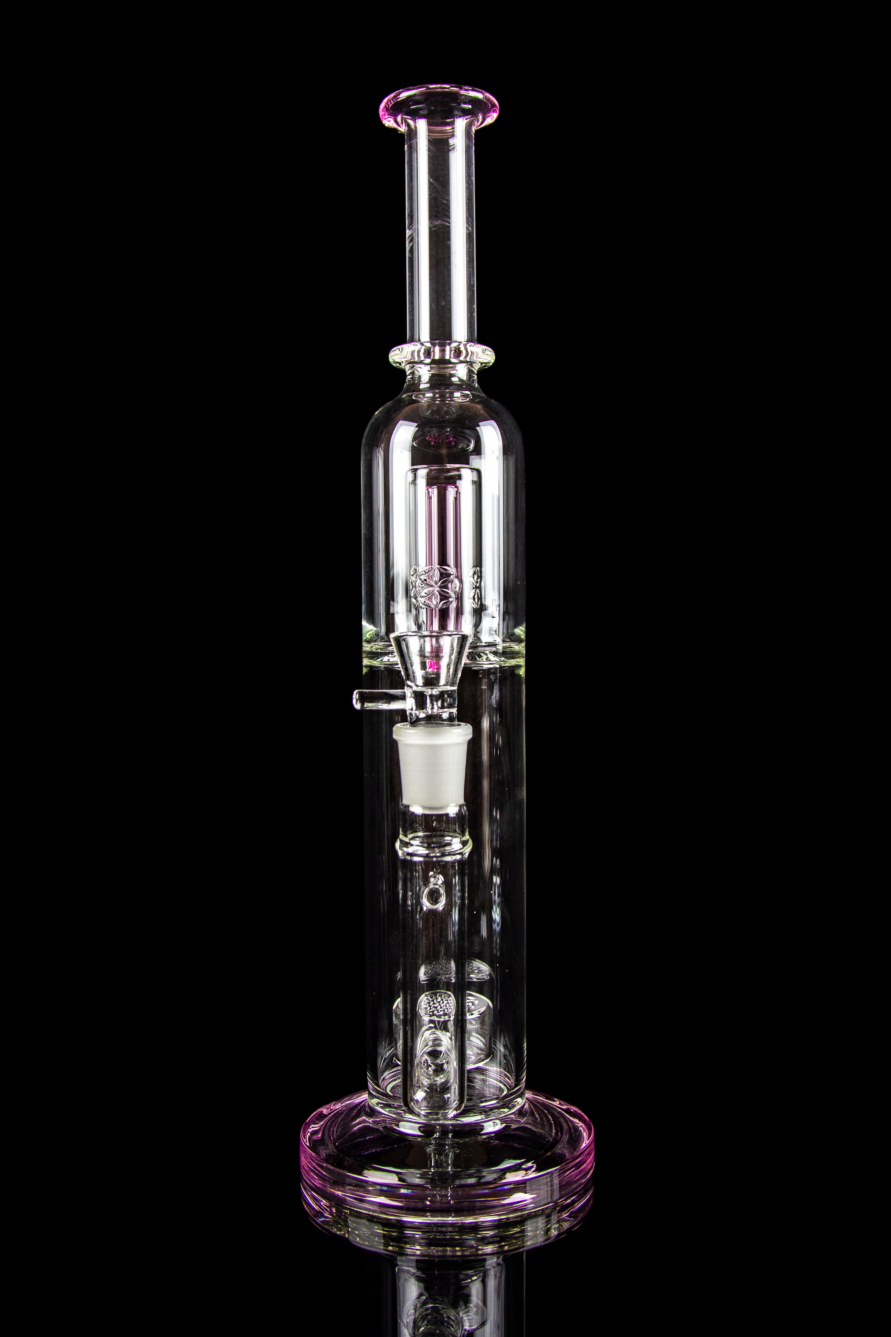 Explosive Cherry Bomb Domed Straight Tube with Vibrant Colored Accents