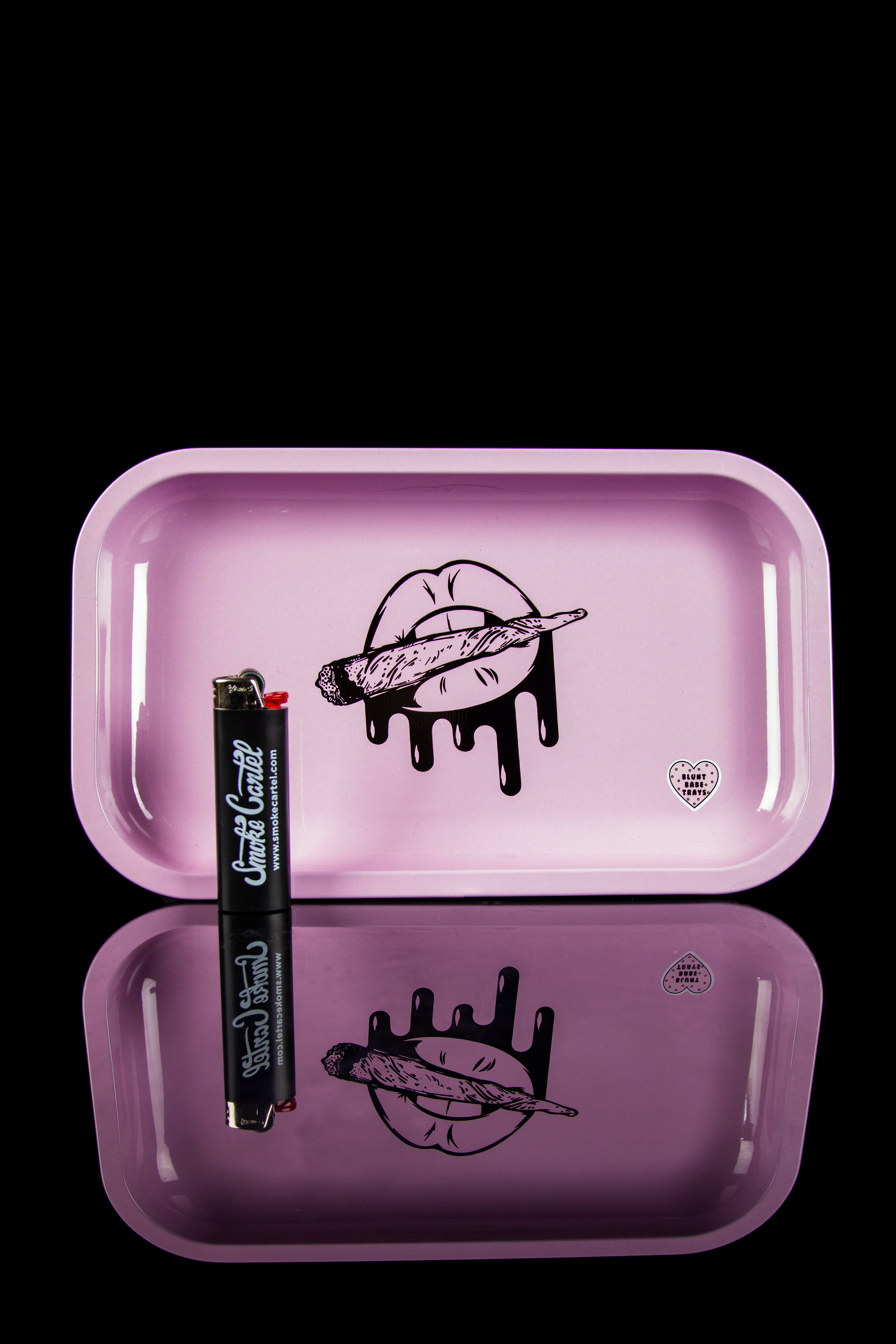 Blunt Babe Pink Lips Luxury Rolling Tray