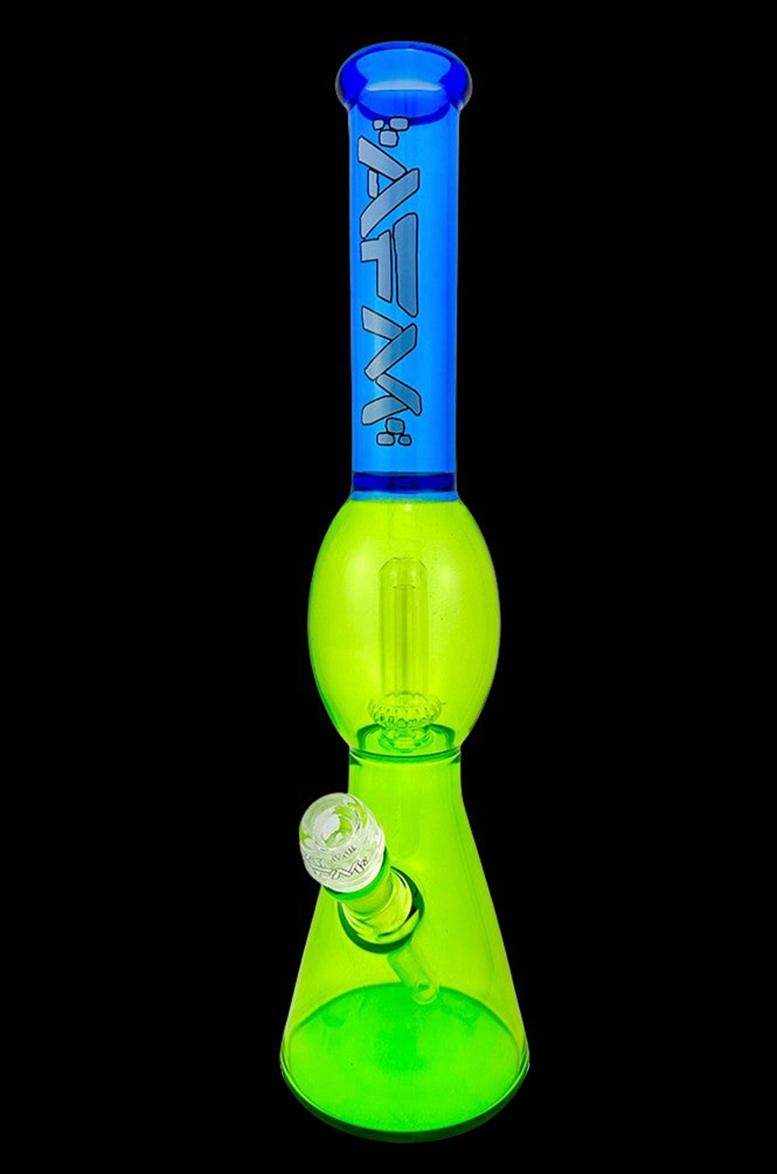 AFM UFO Double Color Glass Beaker Bong - Elevate Your Smoking Experience!
