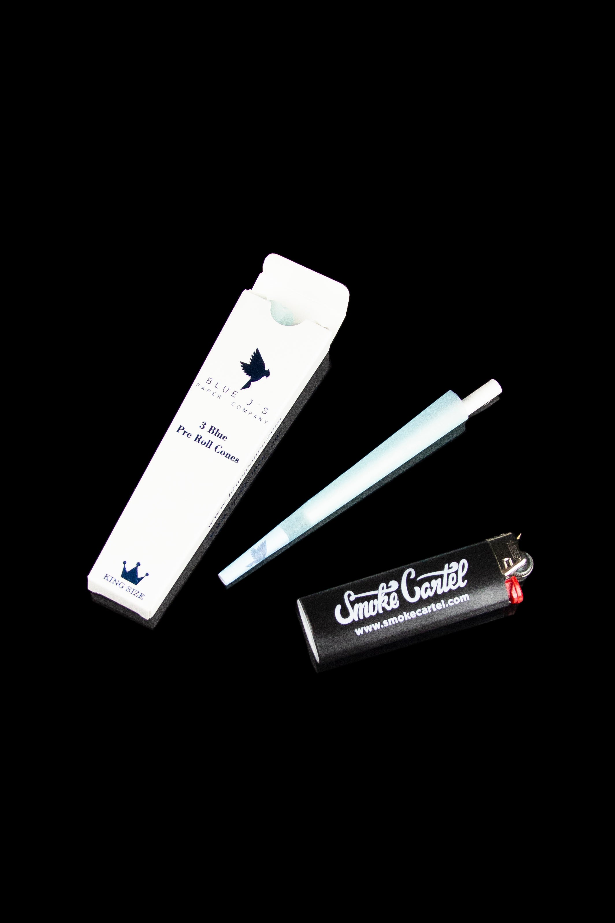 Blue J's Pre-Rolled Cones - Choose 3-Pack or 24-Pack Display Box!