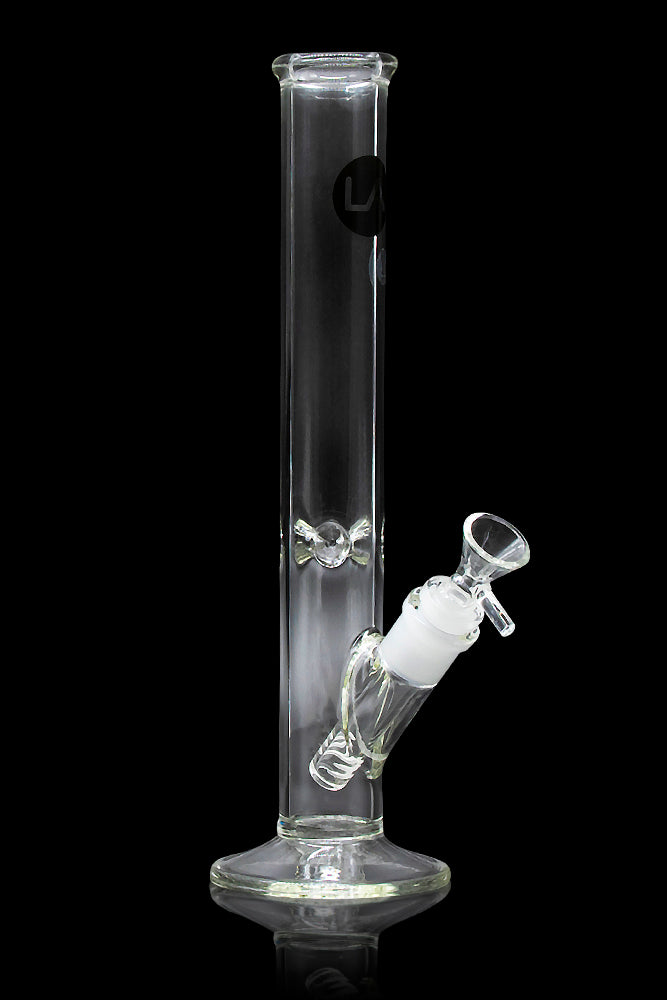 LA Pipes 12 Clear Straight Water Pipe - The Perfect Smoking Companion