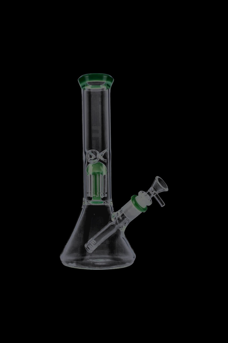 Stunning 12-Inch Beaker Base Ice Bong with 4-Arm Tree Perc