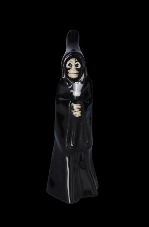 Grim Reaper Ceramic Hand Pipe - A Spooky Smoking Essential