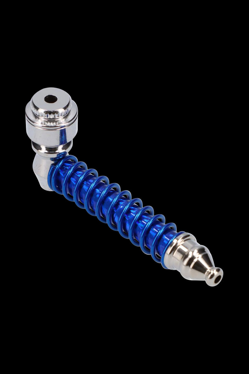 Indestructible Colored Spiral Metal Hand Pipe