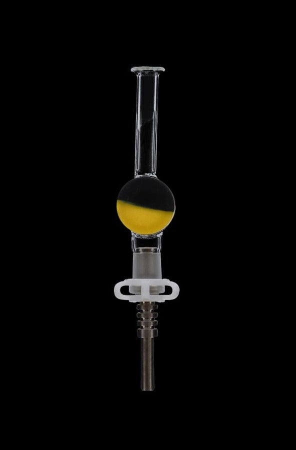 Premium Glass Nectar Collector with Silicone Reclaim Catcher - No More Wasted Concentrates!