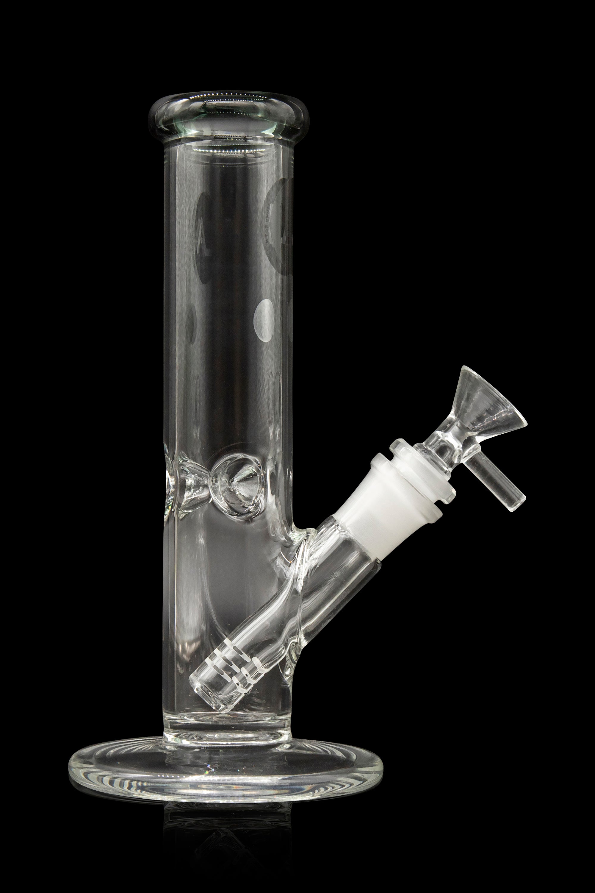 LA Pipes Borosilicate Glass Straight Tube Bong - A Timeless Classic