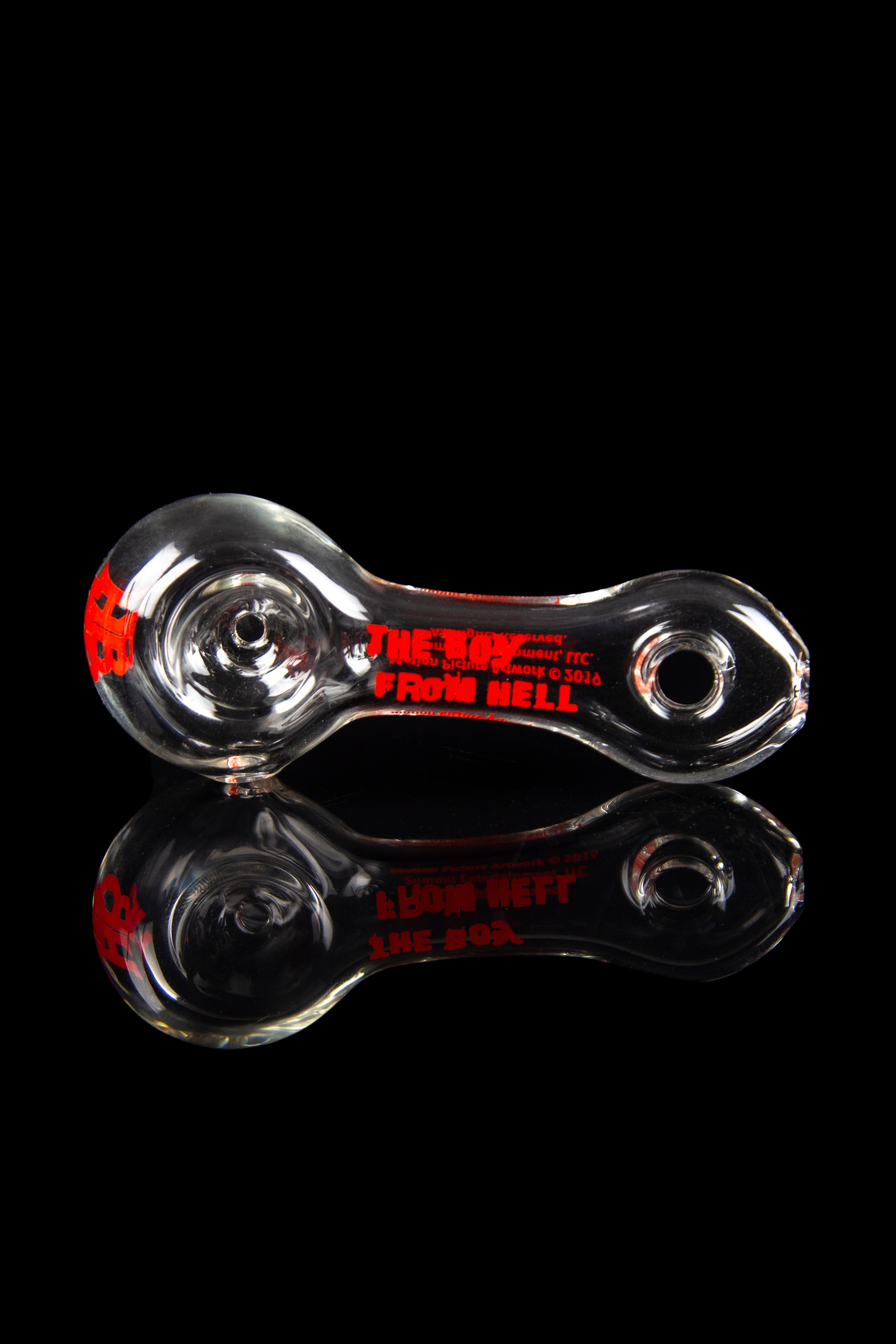 Hellboy Glass Spoon Pipe: The Fiery Hero's Smoking Companion
