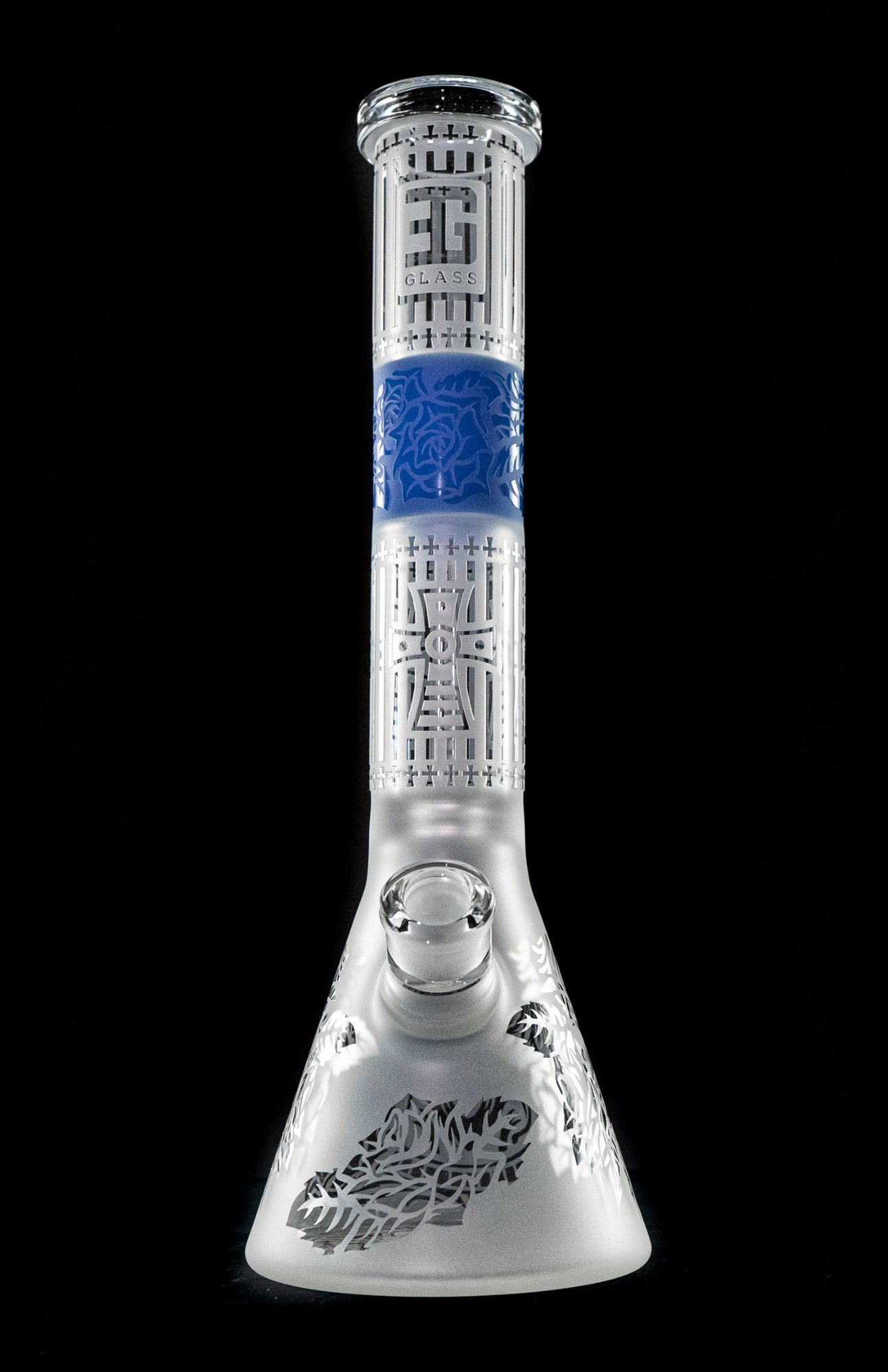 EG Glass Cross Water Pipe - Stylish and Durable Smoking Companion