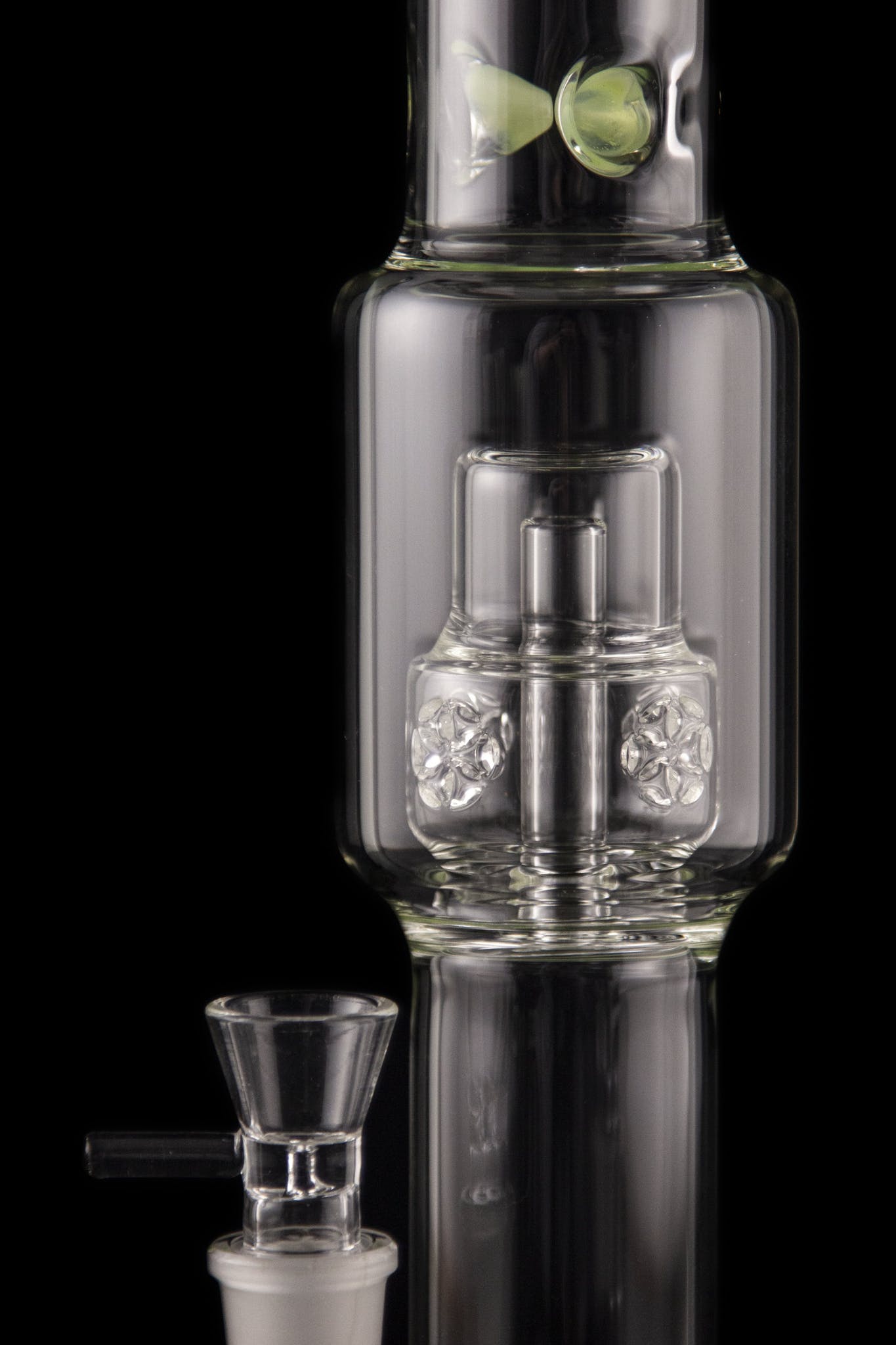 Calibear Tree of Life Straight Tube Water Pipe - A Timeless Smoking Companion